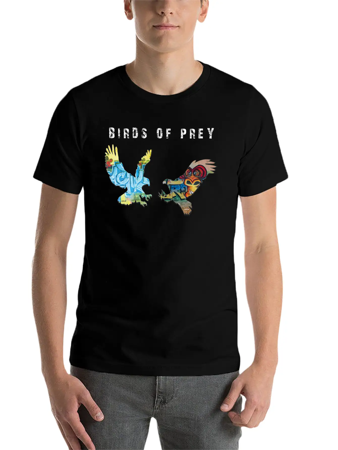 Birds Of Prey - Black Shirts Edition Breathable Soft Cotton T-Shirt – Timeless Casual Look