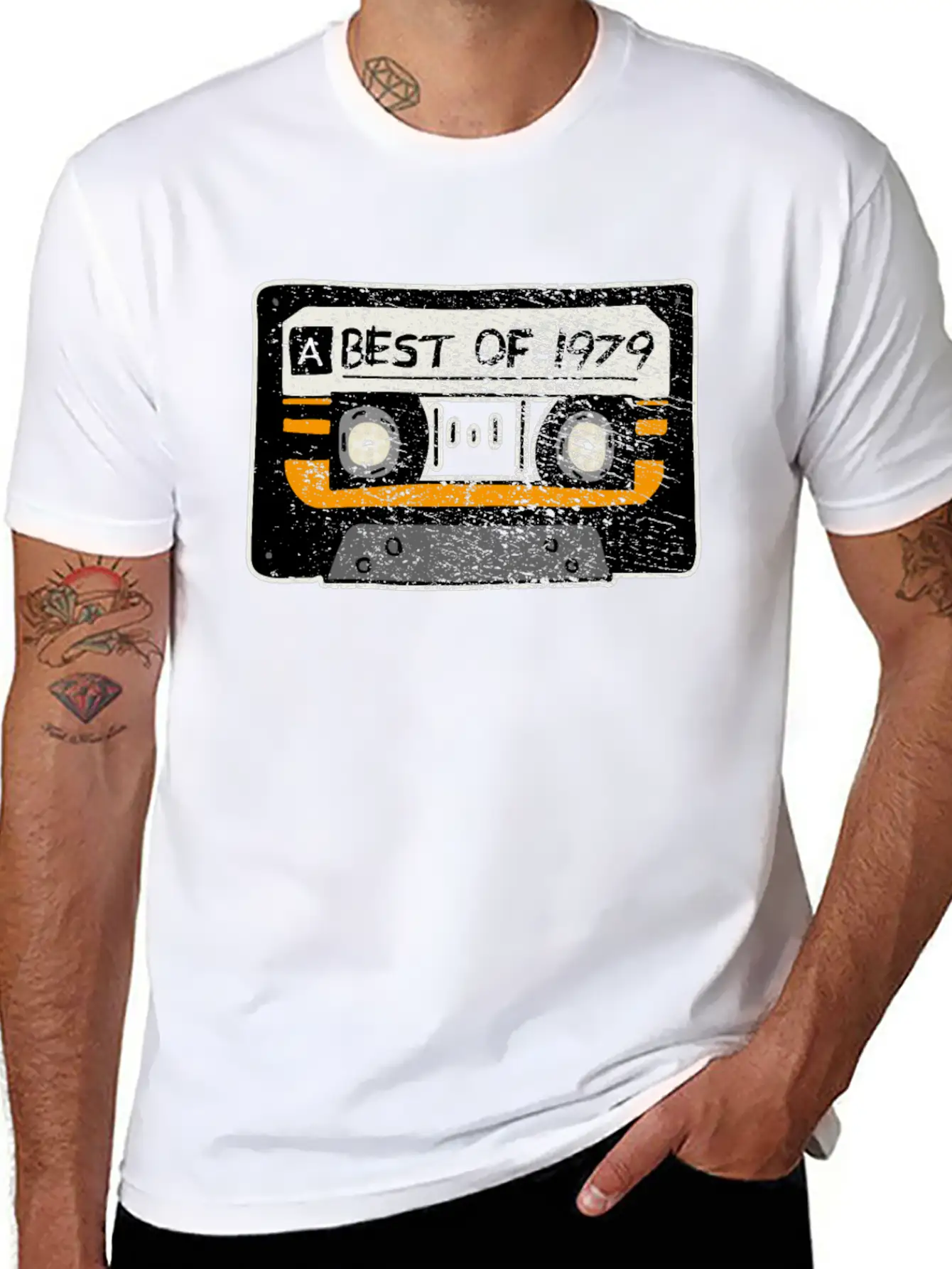 Birtday 1979 Unisex Short Sleeve Soft Cotton T-Shirt – Casual Everyday Wear