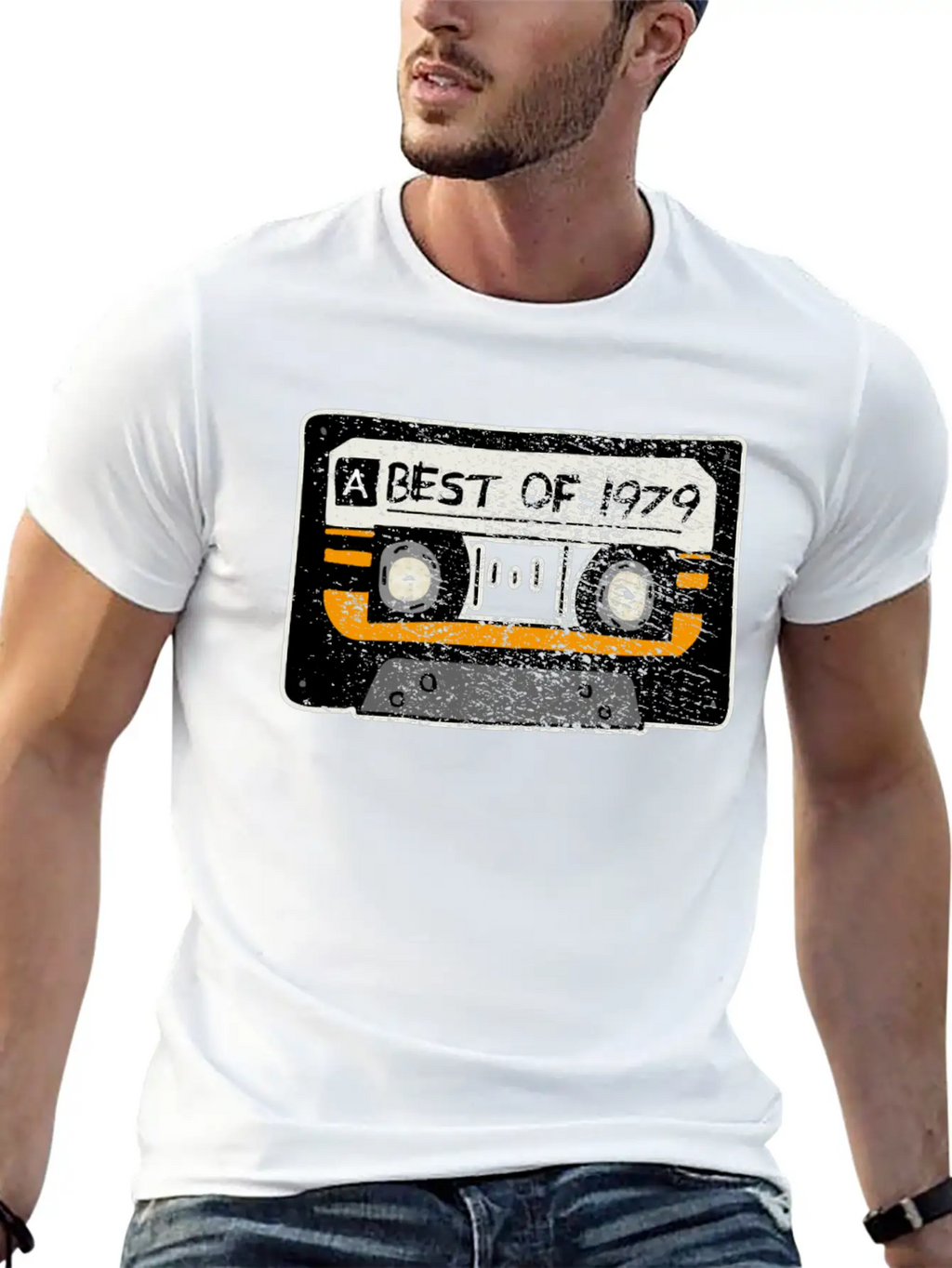 Birtday 1979 Unisex Short Sleeve Soft Cotton T-Shirt – Casual Everyday Wear