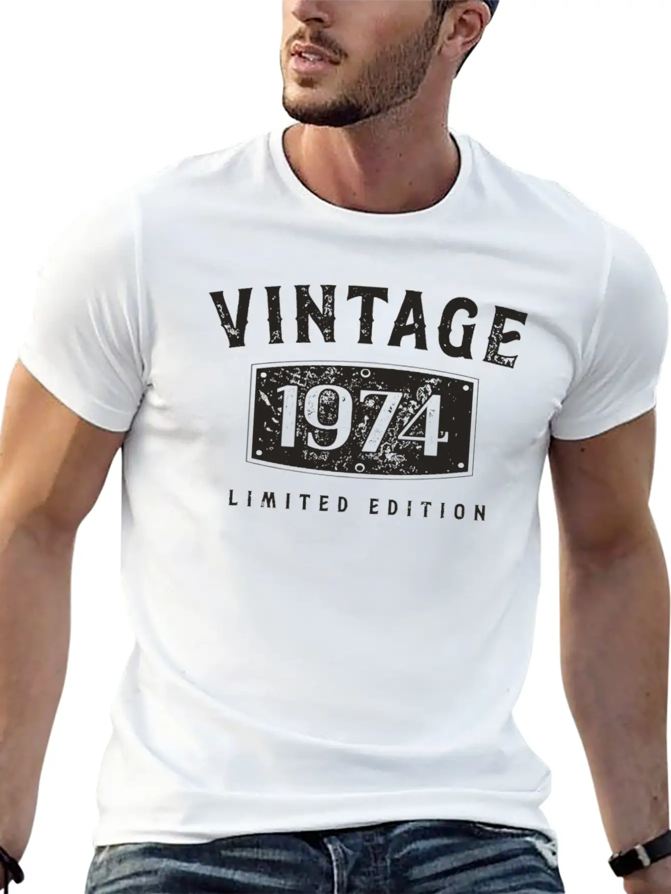 Birthday 1974 Limited Edition Vintage 1974 Breathable Soft Cotton T-Shirt – Timeless Casual Look