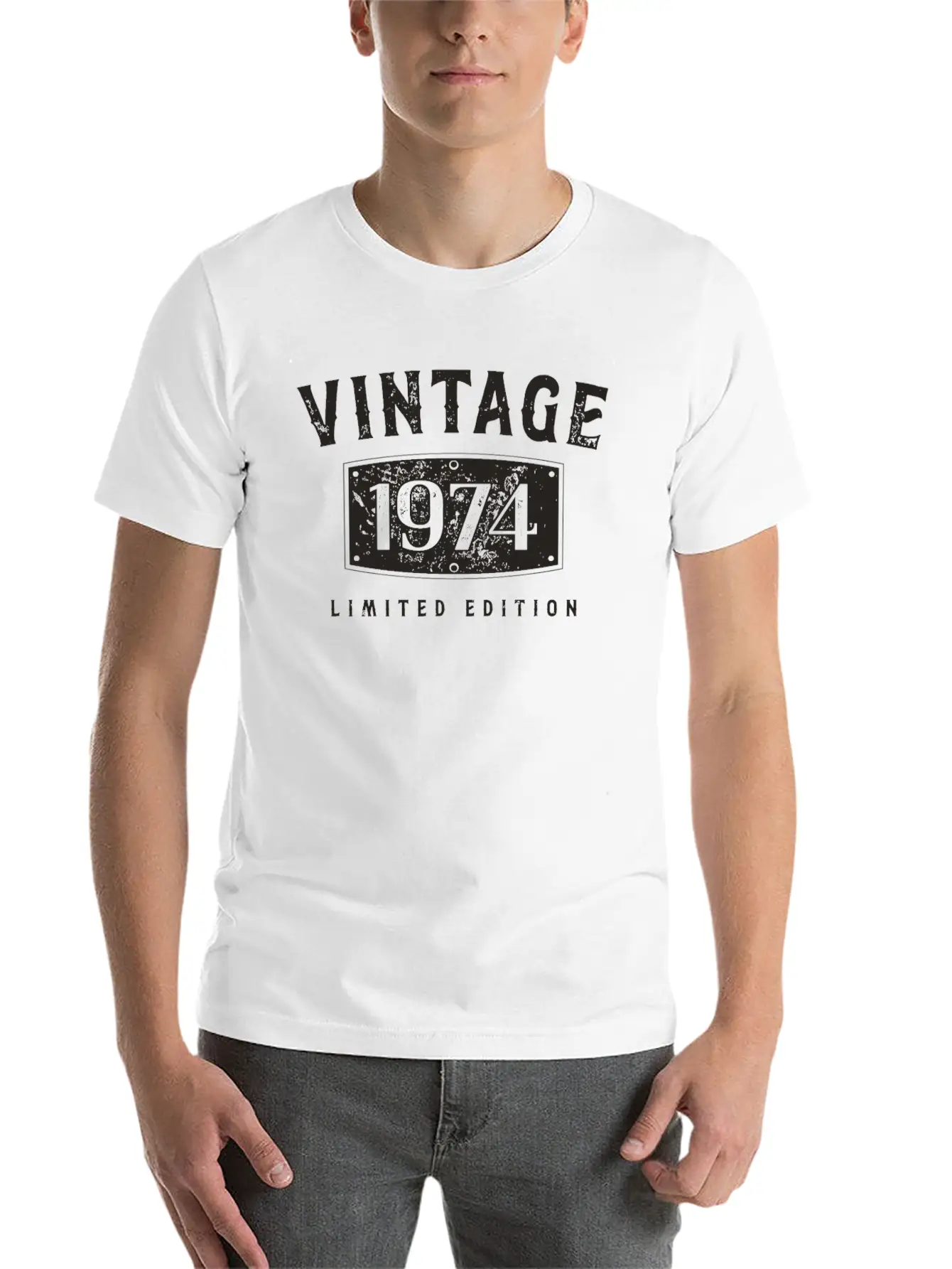 Birthday 1974 Limited Edition Vintage 1974 Breathable Soft Cotton T-Shirt – Timeless Casual Look