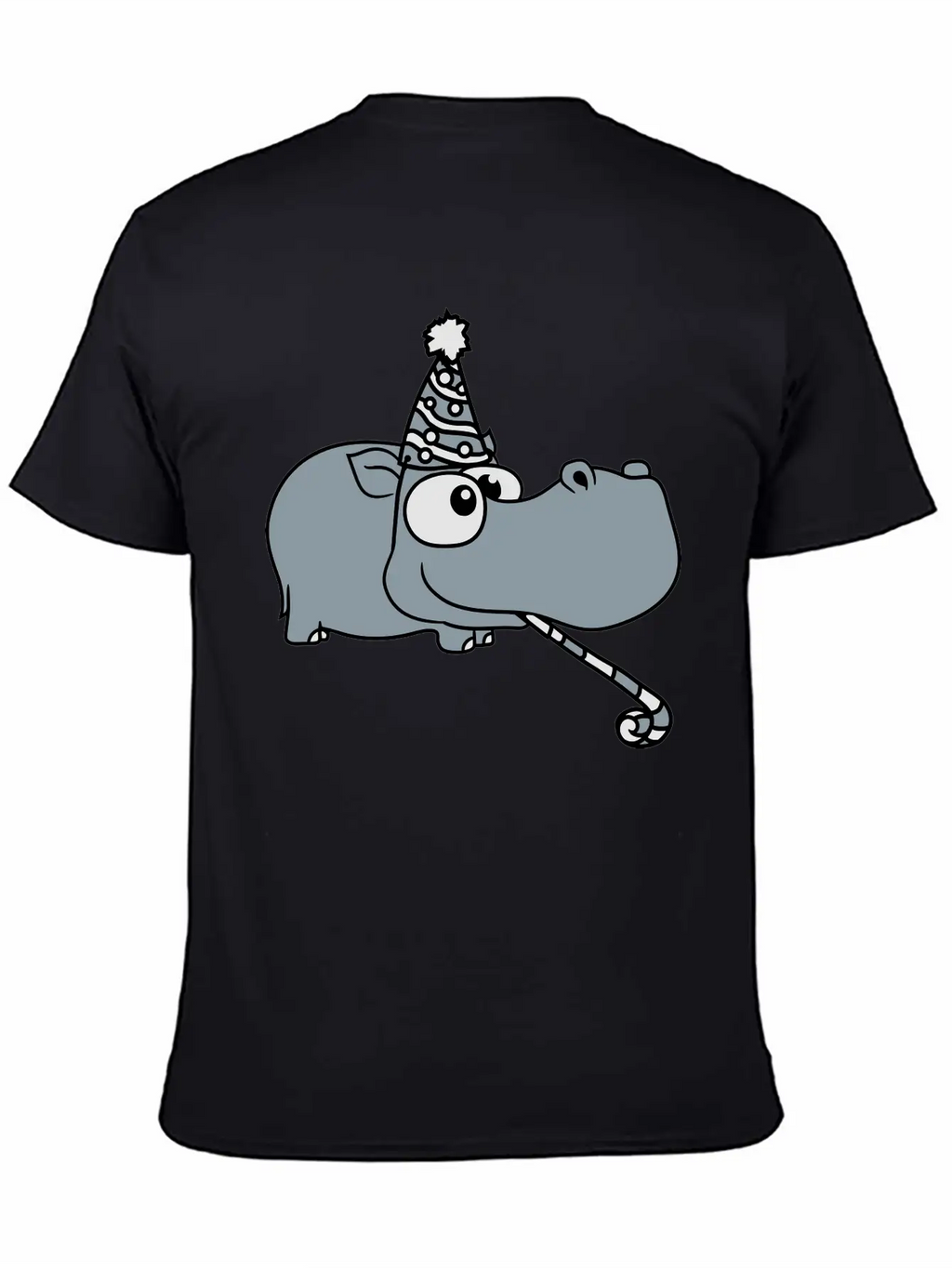 Birthday Celebrate Party Hat Tröte Gift Comic Cart Unisex Casual T-Shirt – Clean Design For Daily Comfort