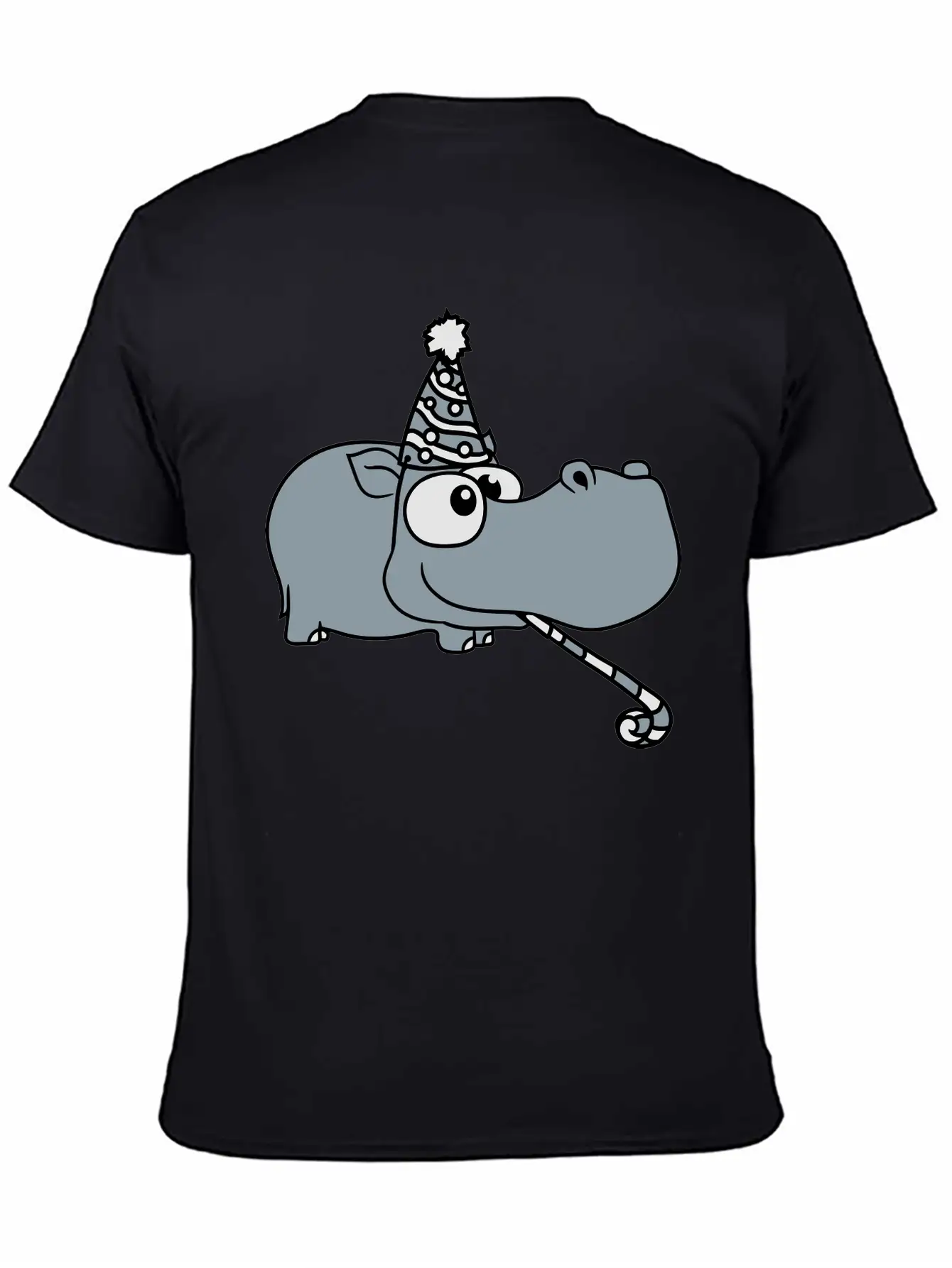 Birthday Celebrate Party Hat Tröte Gift Comic Cart Unisex Casual T-Shirt – Clean Design For Daily Comfort