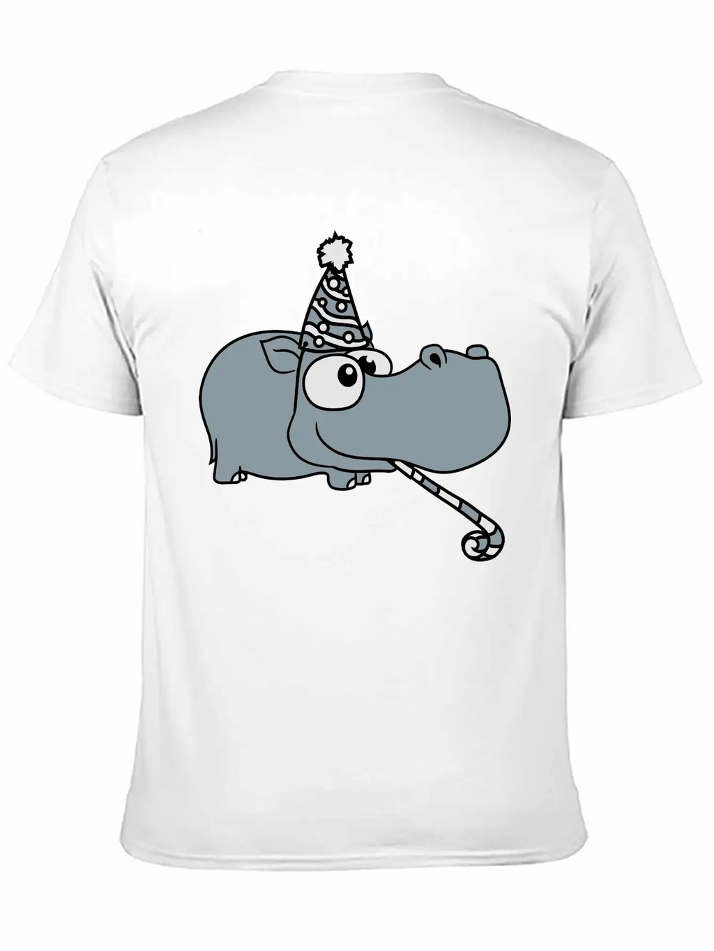 Birthday Celebrate Party Hat Tröte Gift Comic Cart Unisex Casual T-Shirt – Clean Design For Daily Comfort