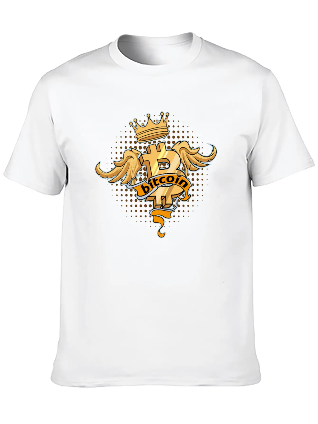 Bitcoin BTC And Crypto Design Stylish Everyday T-Shirt – Unisex Basic Cotton Tee