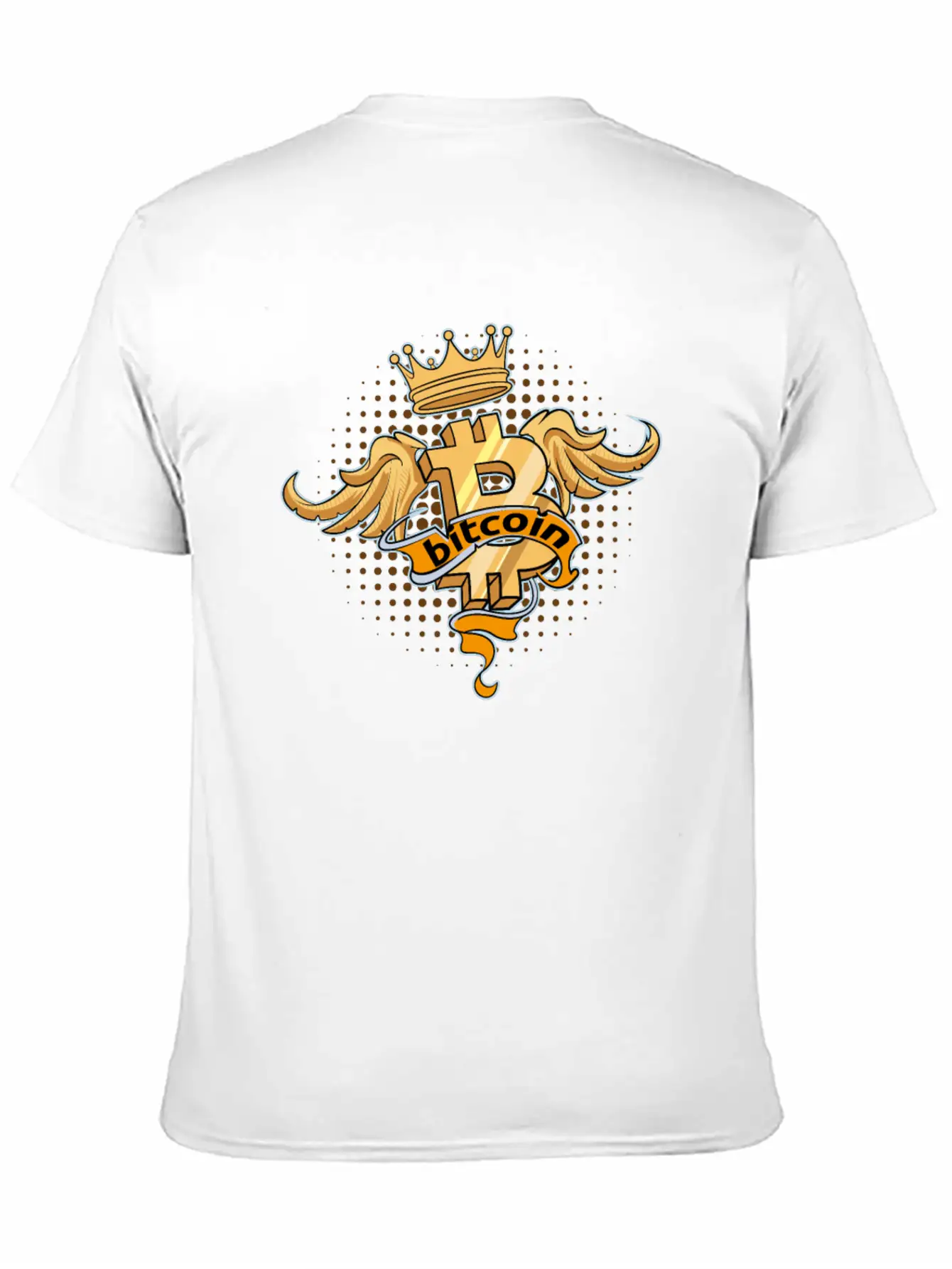 Bitcoin BTC And Crypto Design Stylish Everyday T-Shirt – Unisex Basic Cotton Tee