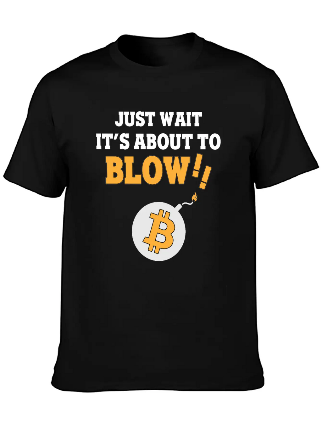 Bitcoin BTC - Blow! Casual Graphic T-Shirt – Simple And Comfortable Daily Wear