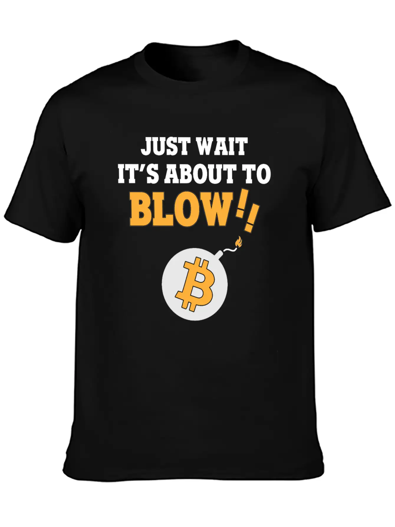 Bitcoin BTC - Blow! Casual Graphic T-Shirt – Simple And Comfortable Daily Wear