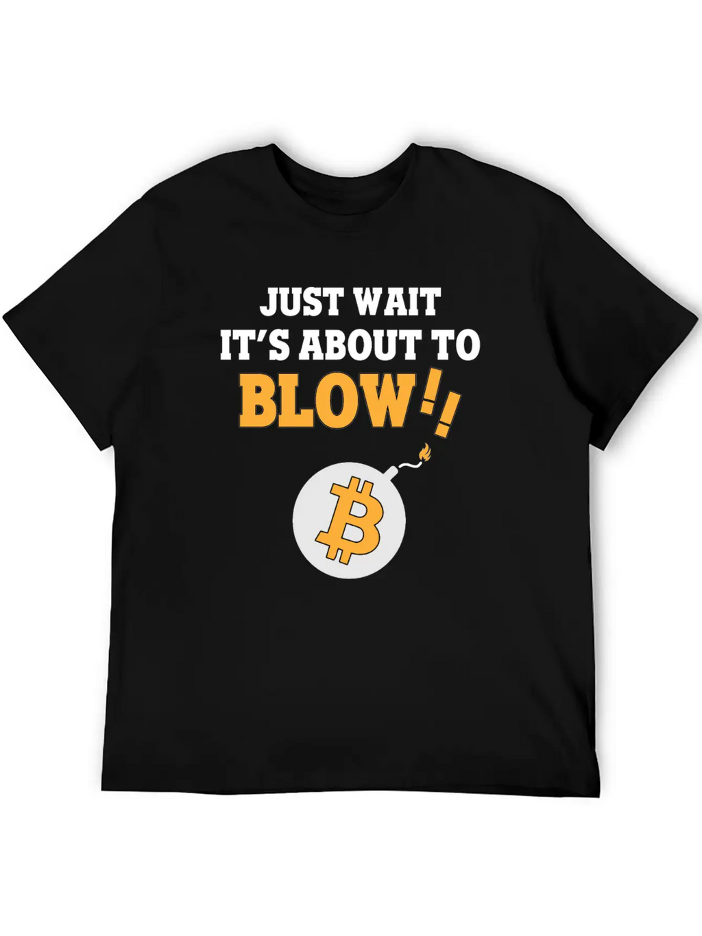 Bitcoin BTC - Blow! Casual Graphic T-Shirt – Simple And Comfortable Daily Wear