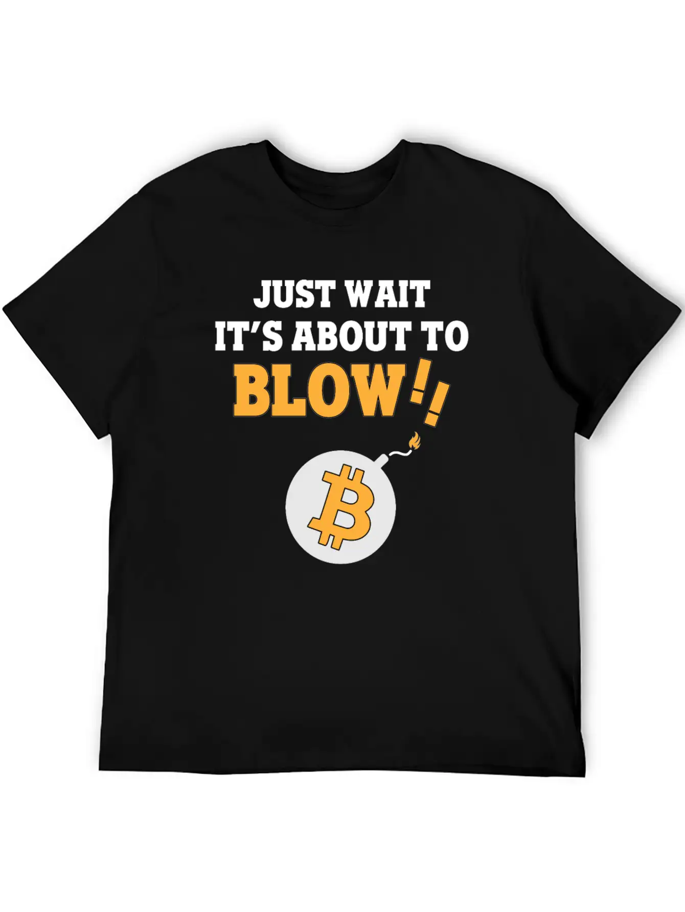 Bitcoin BTC - Blow! Casual Graphic T-Shirt – Simple And Comfortable Daily Wear