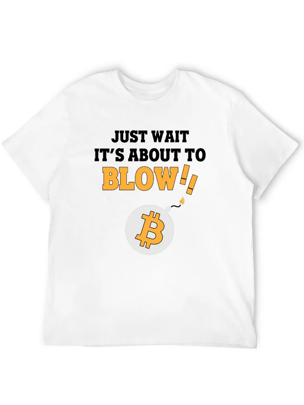 Bitcoin BTC - Blow! Casual Graphic T-Shirt – Simple And Comfortable Daily Wear