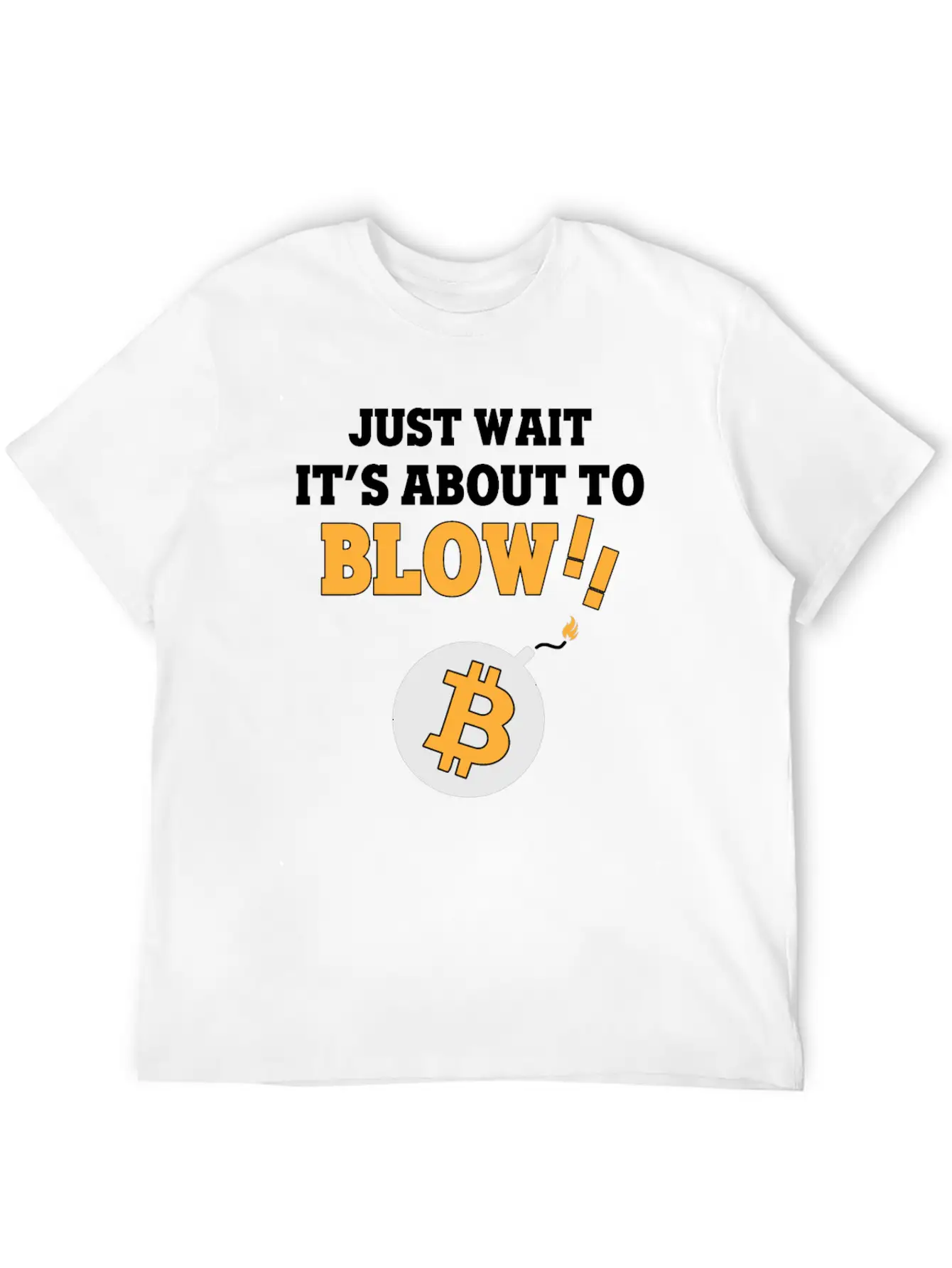 Bitcoin BTC - Blow! Casual Graphic T-Shirt – Simple And Comfortable Daily Wear