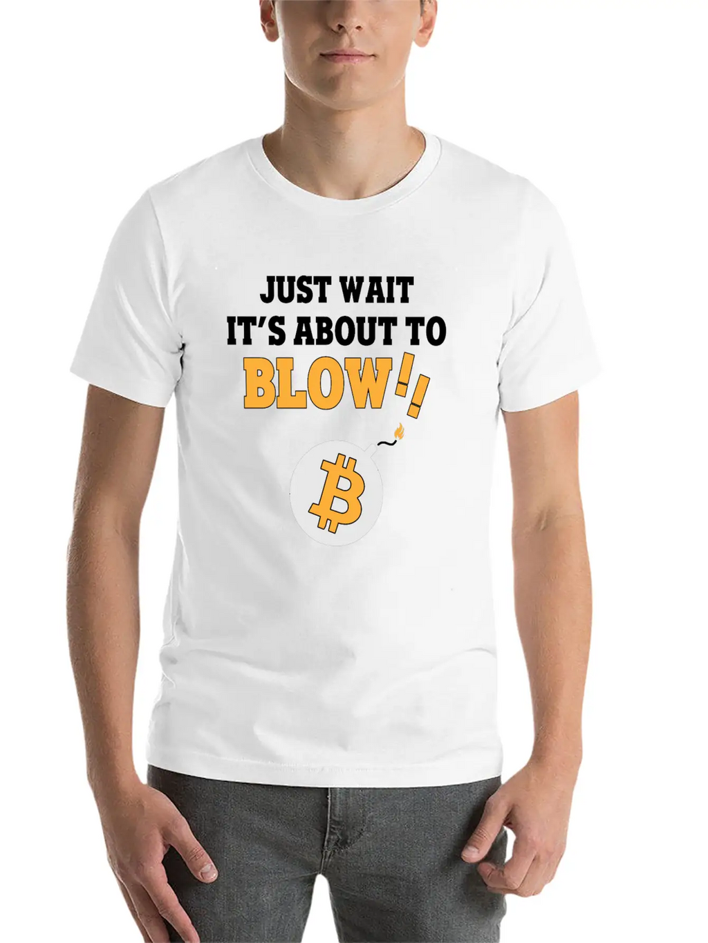 Bitcoin BTC - Blow! Casual Graphic T-Shirt – Simple And Comfortable Daily Wear