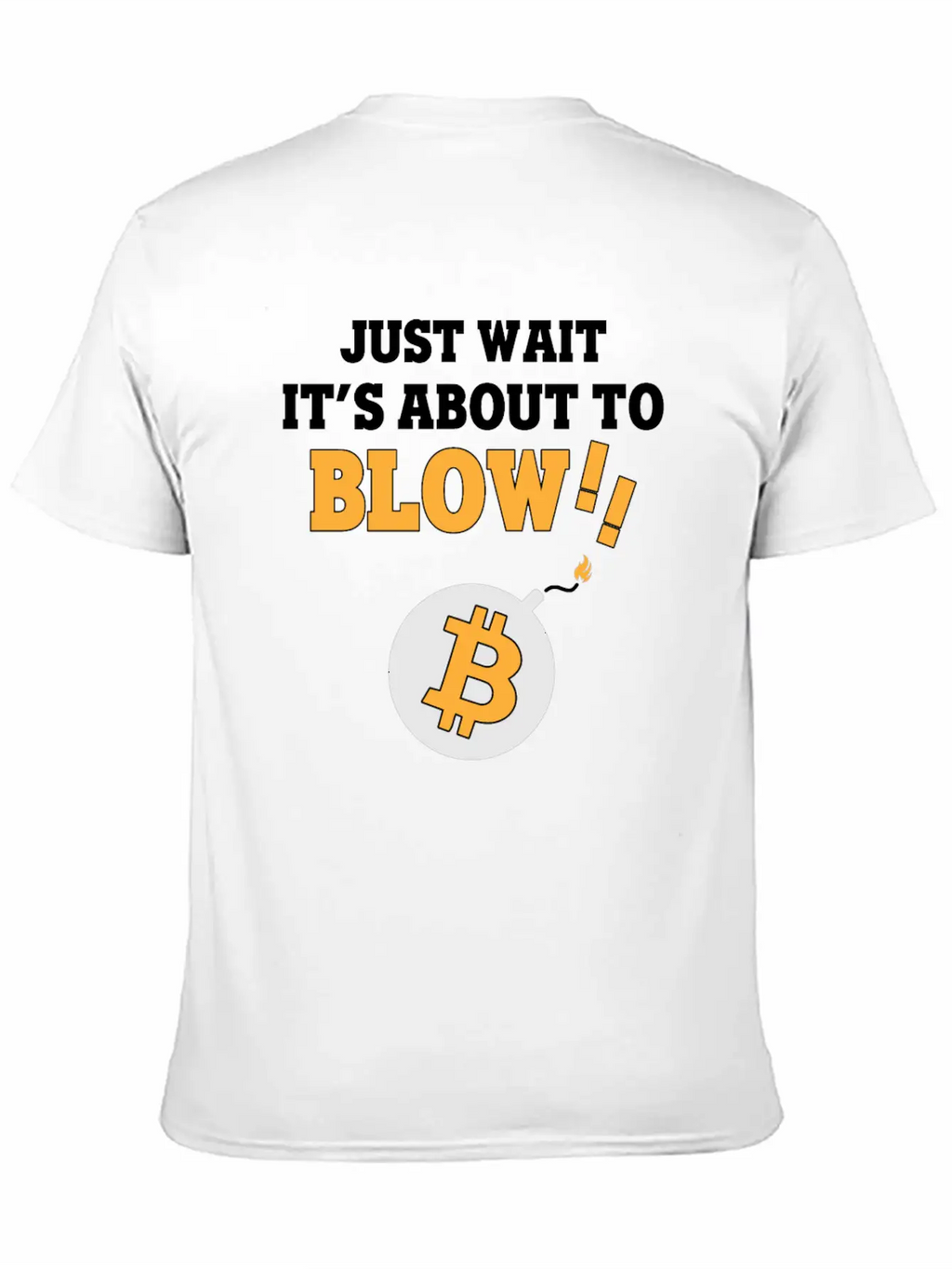 Bitcoin BTC - Blow! Casual Graphic T-Shirt – Simple And Comfortable Daily Wear