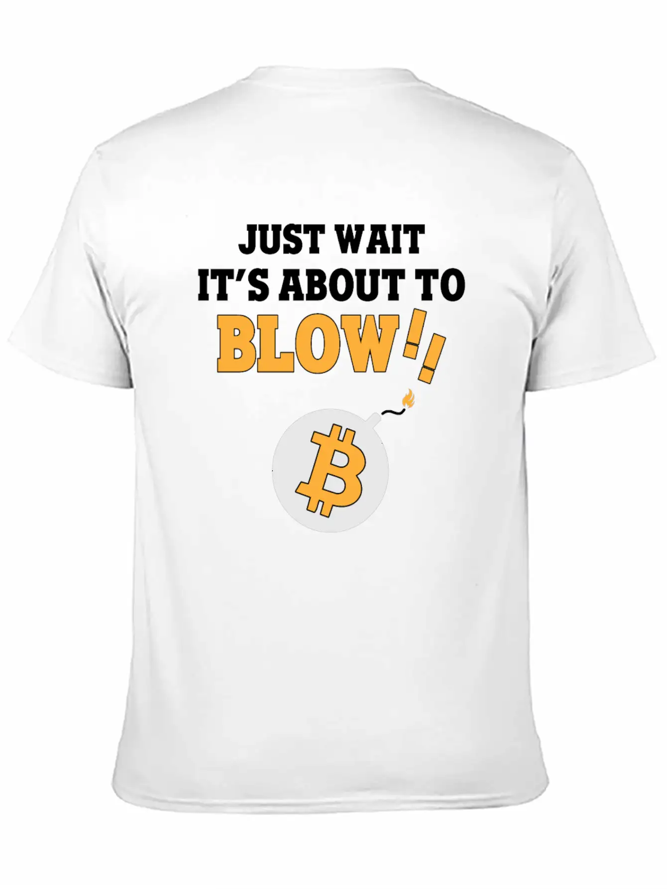 Bitcoin BTC - Blow! Casual Graphic T-Shirt – Simple And Comfortable Daily Wear