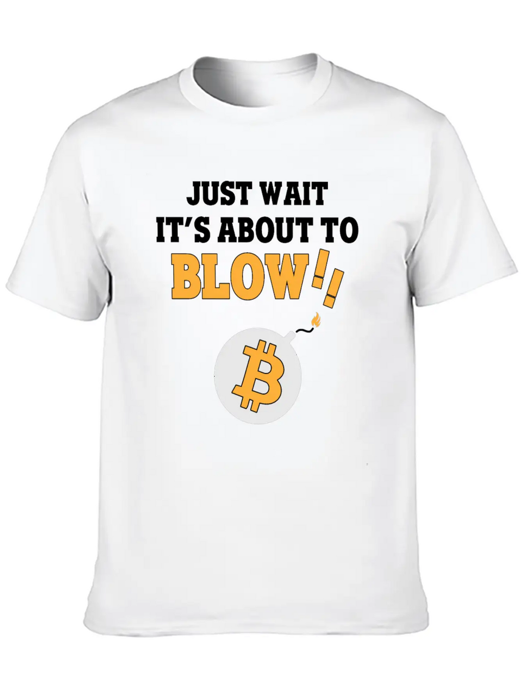 Bitcoin BTC - Blow! Casual Graphic T-Shirt – Simple And Comfortable Daily Wear