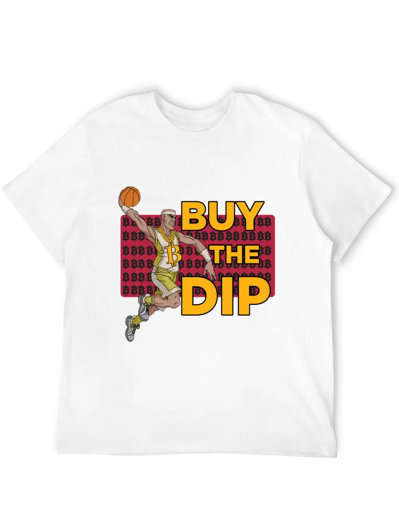 Bitcoin, Buy The Dip Unisex Casual T-Shirt – Clean Design For Daily Comfort