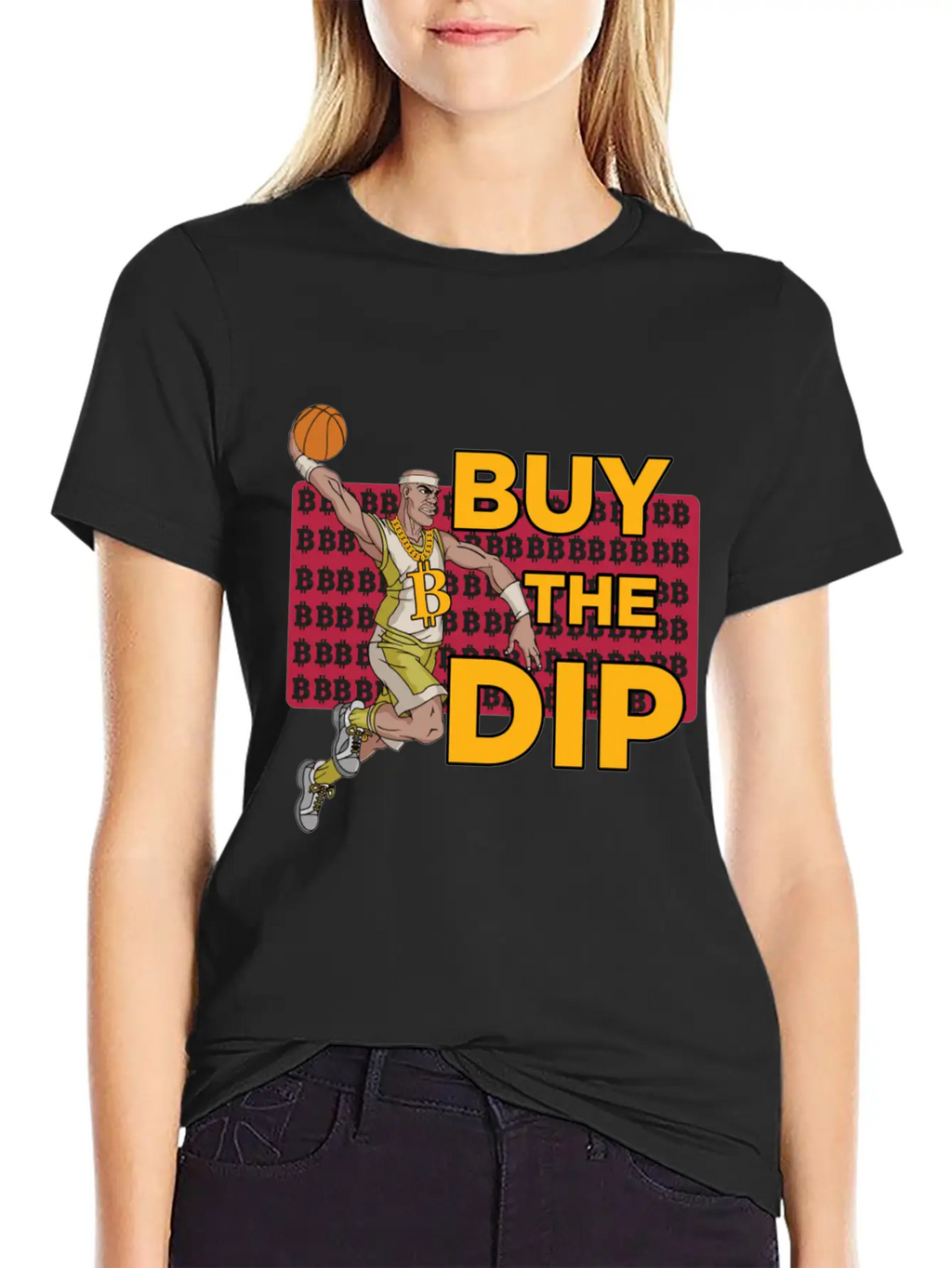 Bitcoin, Buy The Dip Unisex Casual T-Shirt – Clean Design For Daily Comfort