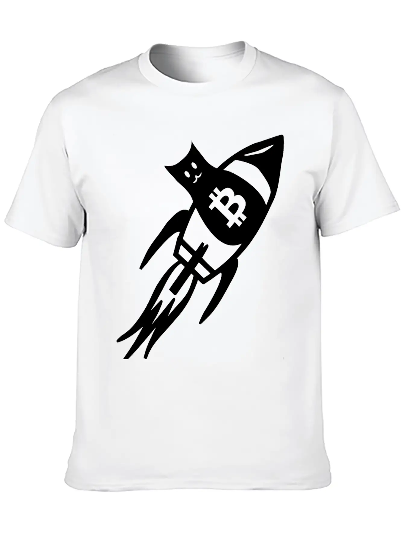 Bitcoin Cats To The Moon Classic Fit Graphic Tee For Daily Comfort – Unisex Cotton Shirt