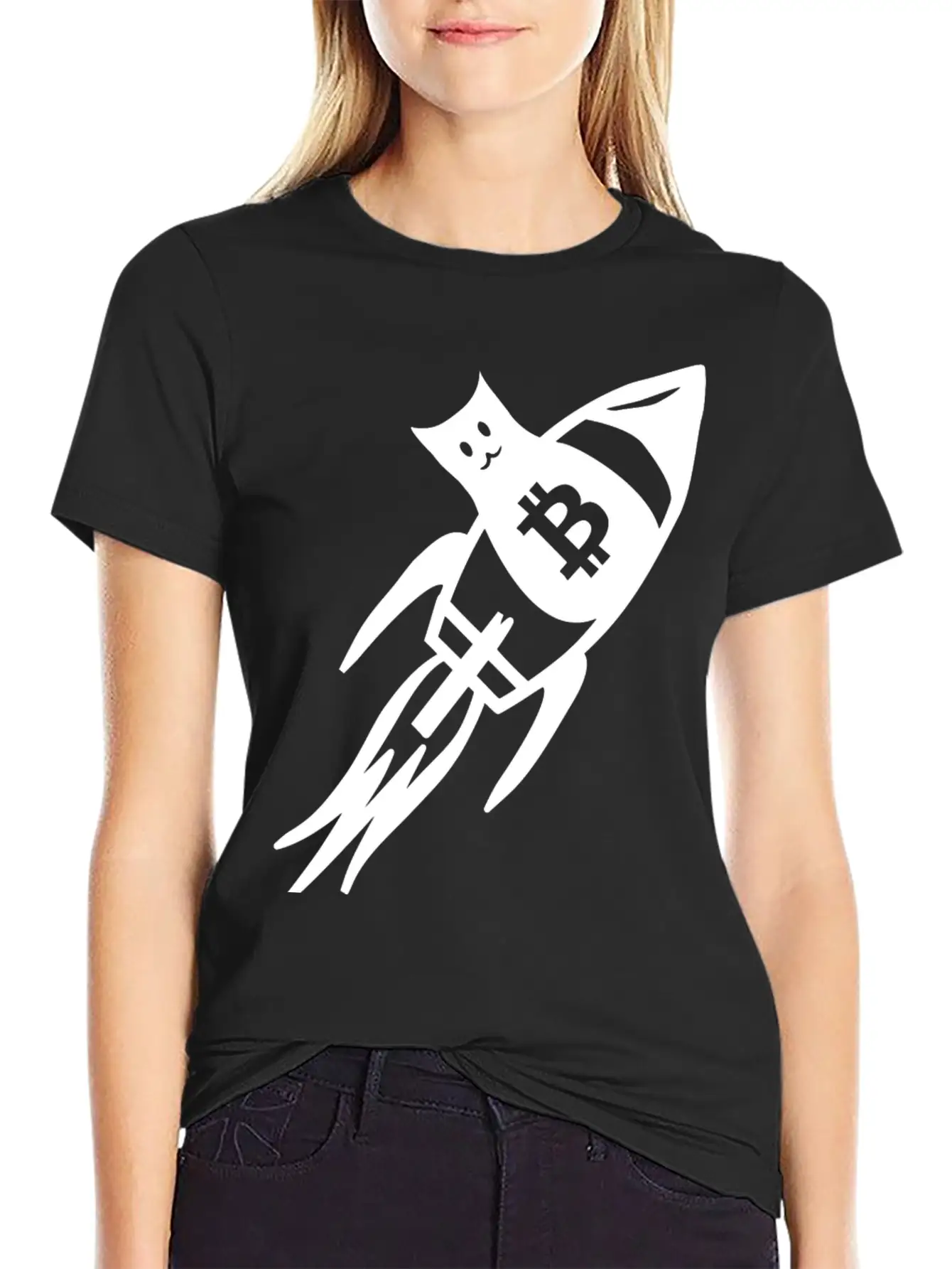 Bitcoin Cats To The Moon Classic Fit Graphic Tee For Daily Comfort – Unisex Cotton Shirt