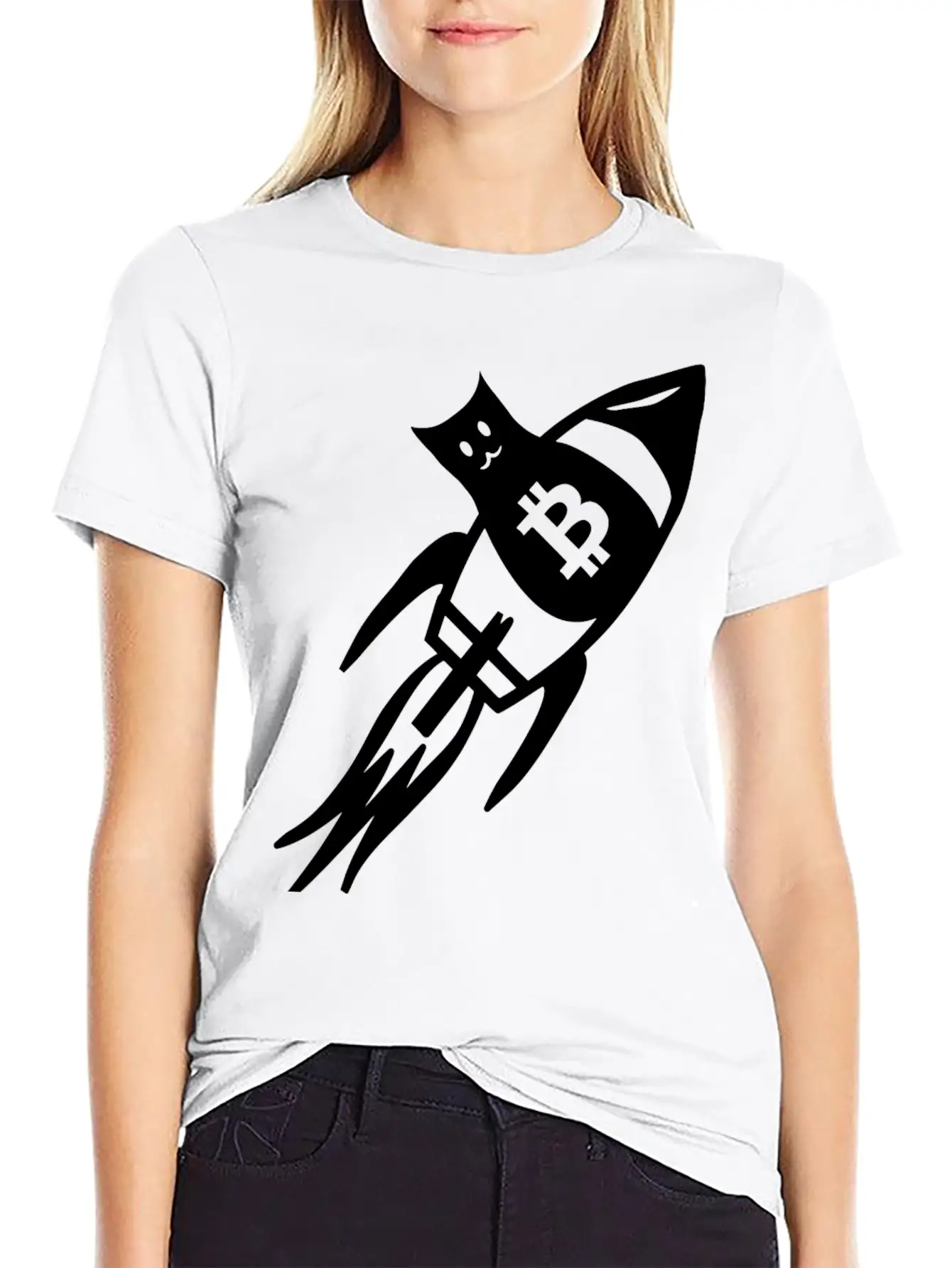 Bitcoin Cats To The Moon Classic Fit Graphic Tee For Daily Comfort – Unisex Cotton Shirt