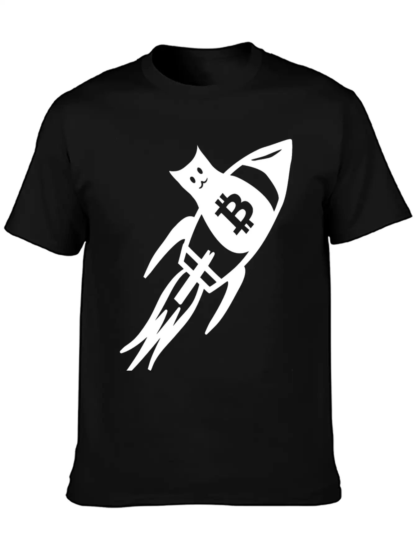 Bitcoin Cats To The Moon Classic Fit Graphic Tee For Daily Comfort – Unisex Cotton Shirt