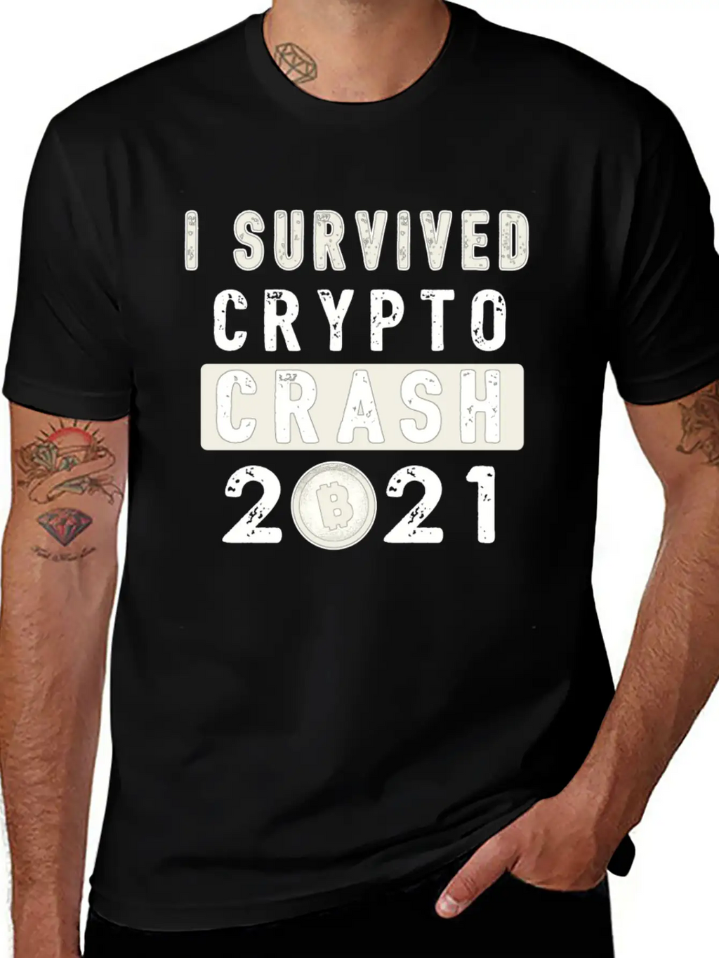 Bitcoin Crypto Crash Trader Crypto Token Unisex Casual T-Shirt – Clean Design For Daily Comfort