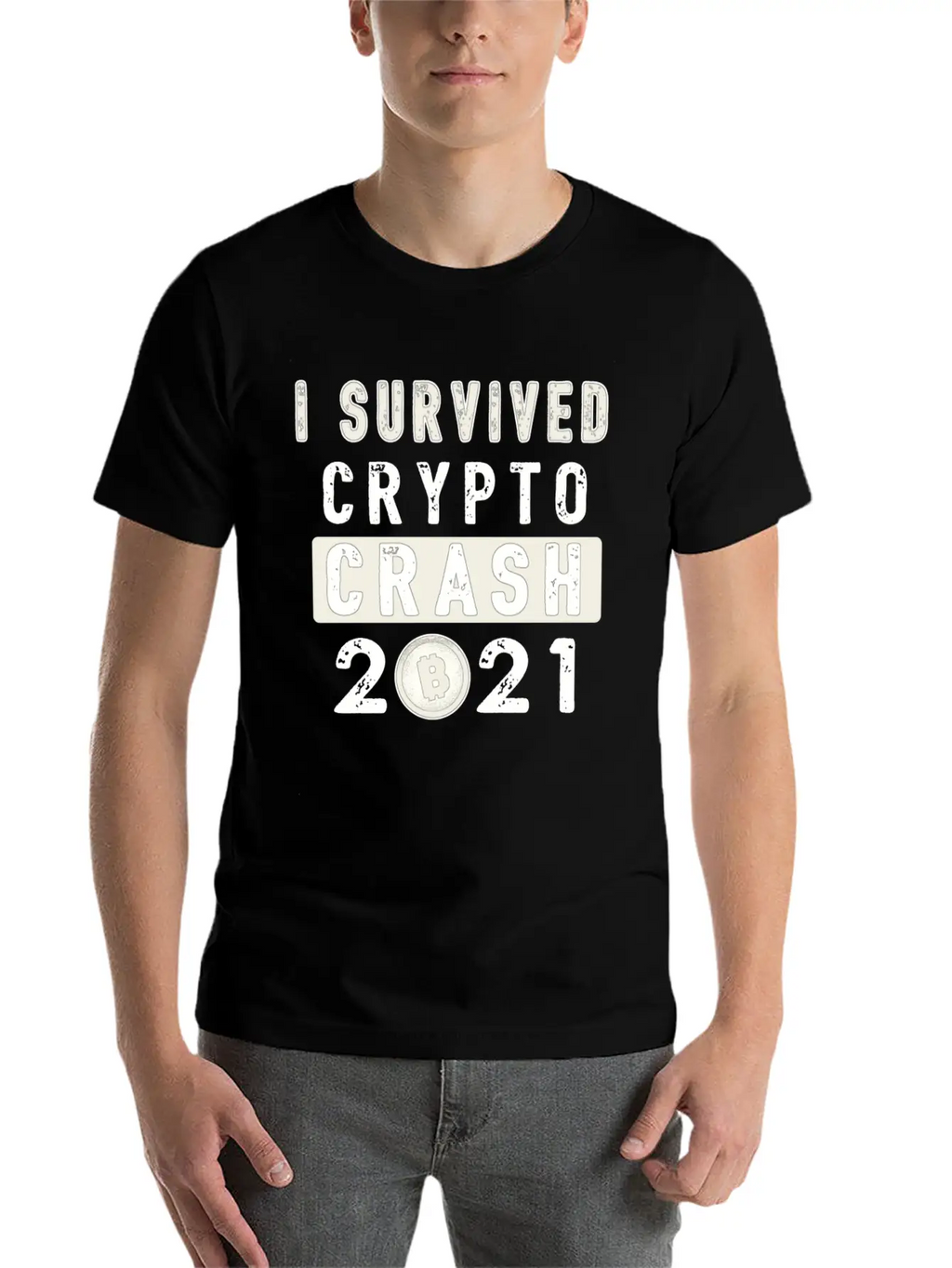Bitcoin Crypto Crash Trader Crypto Token Unisex Casual T-Shirt – Clean Design For Daily Comfort