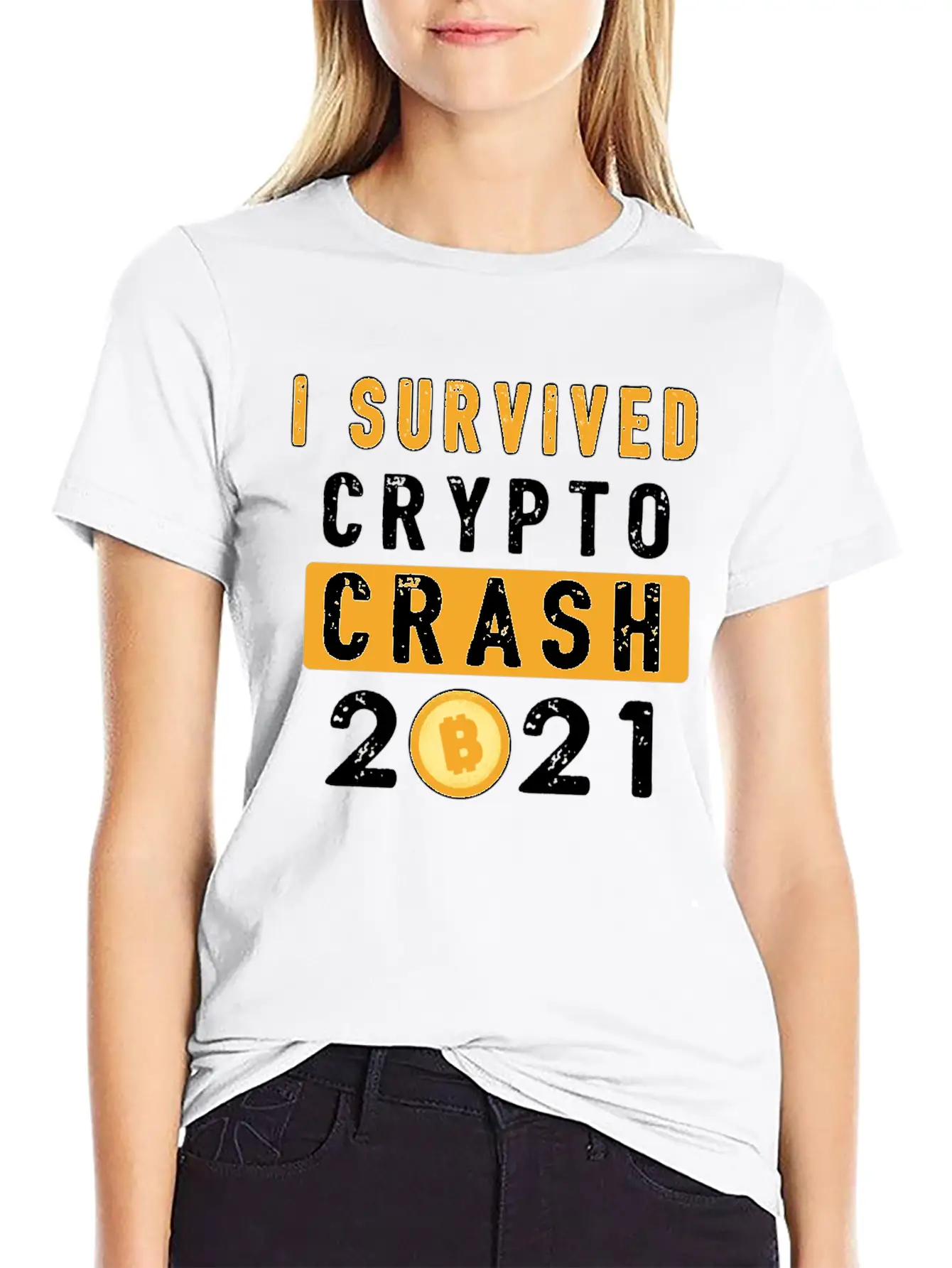 Bitcoin Crypto Crash Trader Crypto Unisex Casual T-Shirt – Clean Design For Daily Comfort