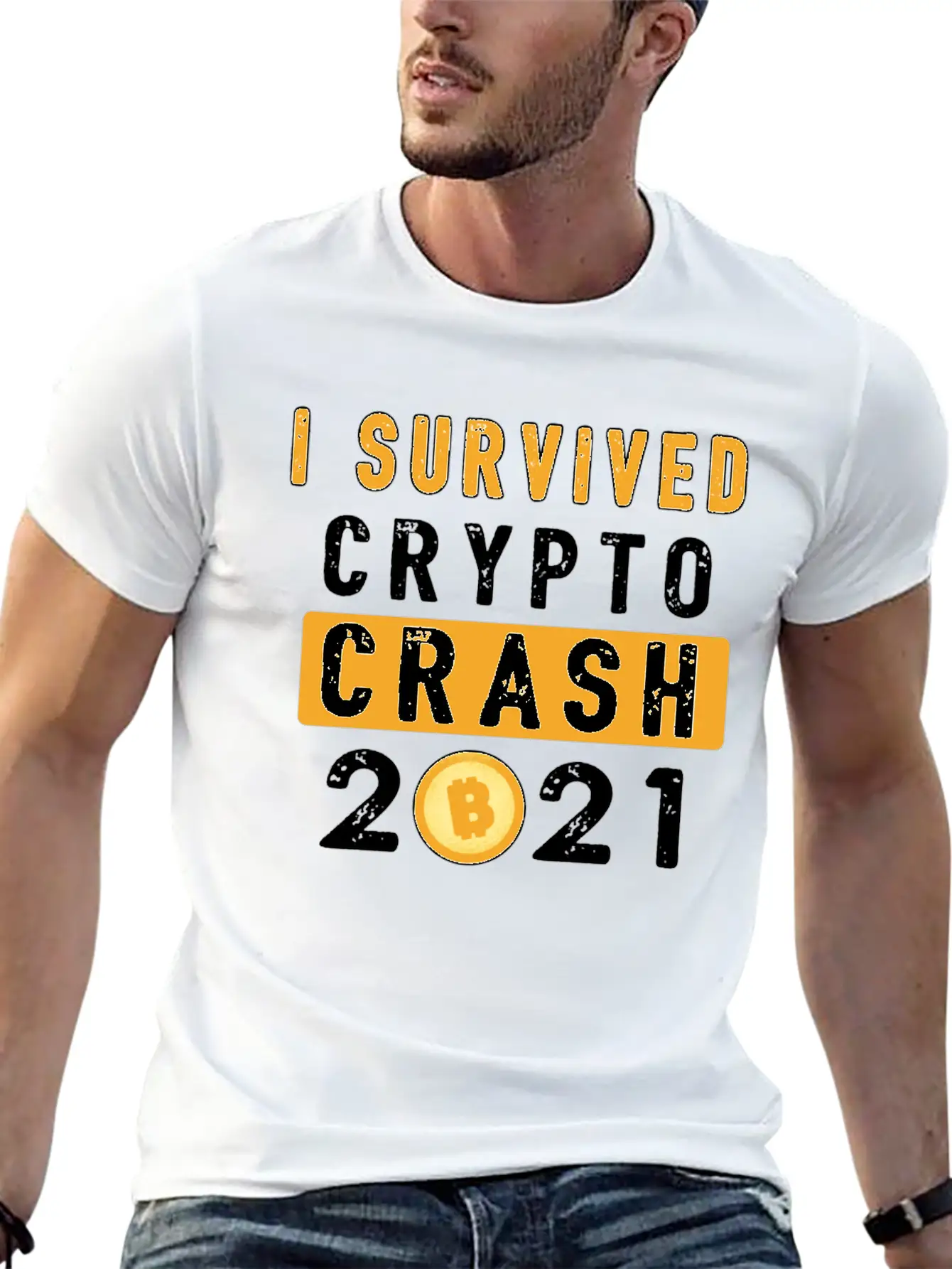 Bitcoin Crypto Crash Trader Crypto Unisex Casual T-Shirt – Clean Design For Daily Comfort