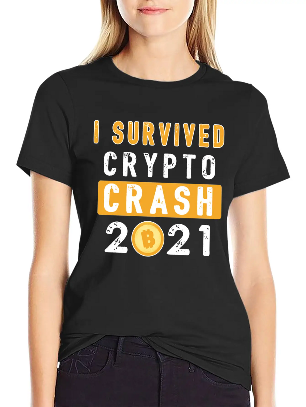Bitcoin Crypto Crash Trader Crypto Unisex Casual T-Shirt – Clean Design For Daily Comfort