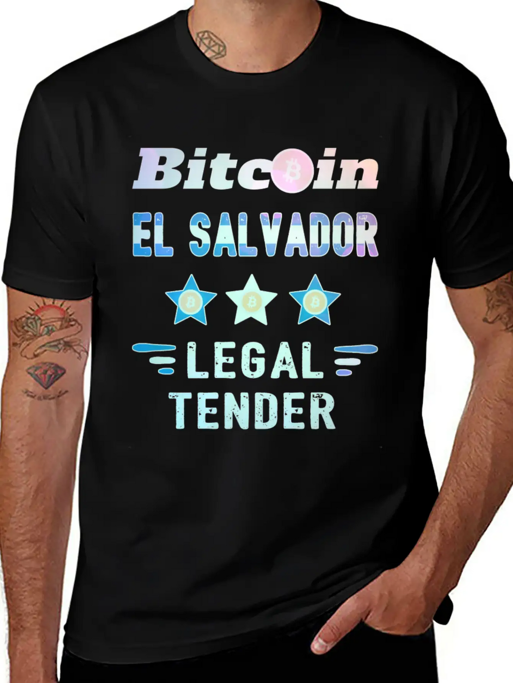 Bitcoin Crypto El Salvador Trader Unisex Short Sleeve Soft Cotton T-Shirt – Casual Everyday Wear