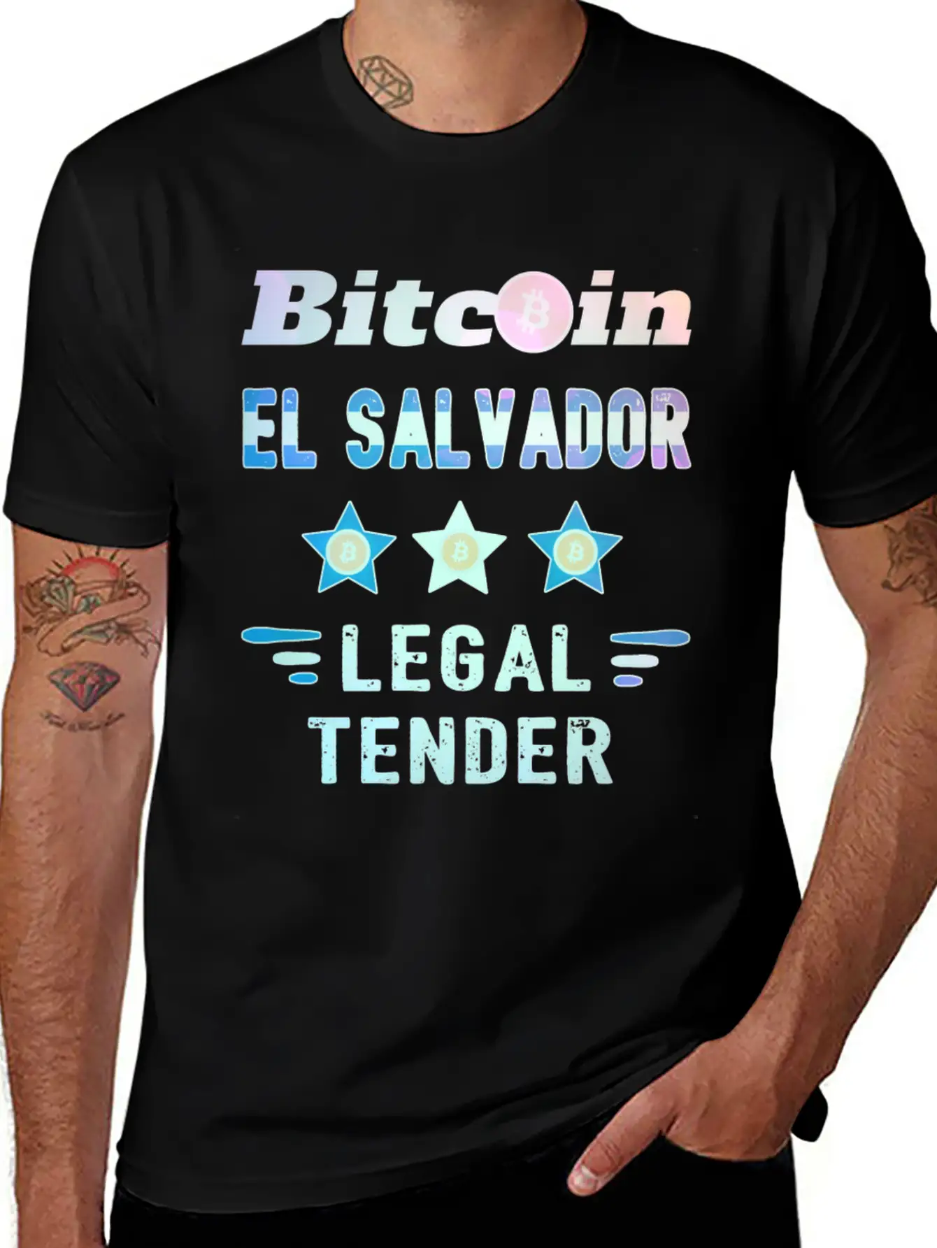Bitcoin Crypto El Salvador Trader Unisex Short Sleeve Soft Cotton T-Shirt – Casual Everyday Wear