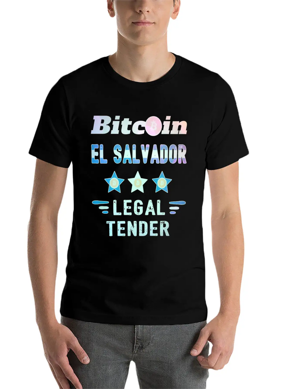 Bitcoin Crypto El Salvador Trader Unisex Short Sleeve Soft Cotton T-Shirt – Casual Everyday Wear