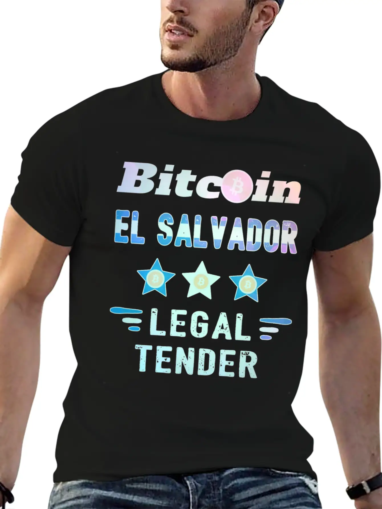 Bitcoin Crypto El Salvador Trader Unisex Short Sleeve Soft Cotton T-Shirt – Casual Everyday Wear