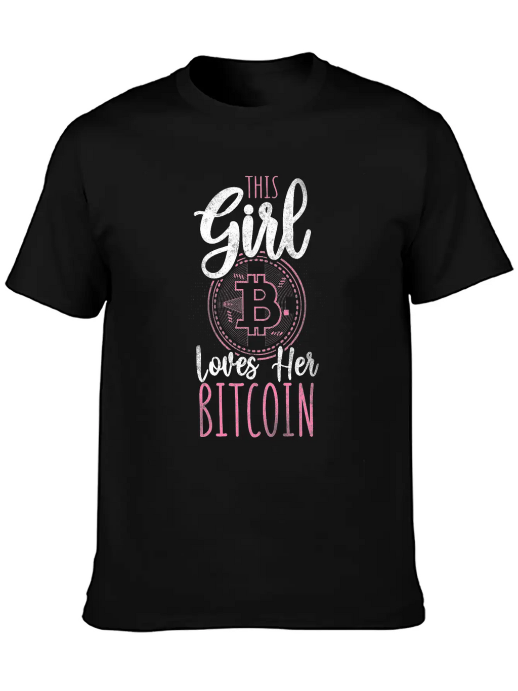 Bitcoin Crypto Girl Stylish Everyday T-Shirt – Unisex Basic Cotton Tee