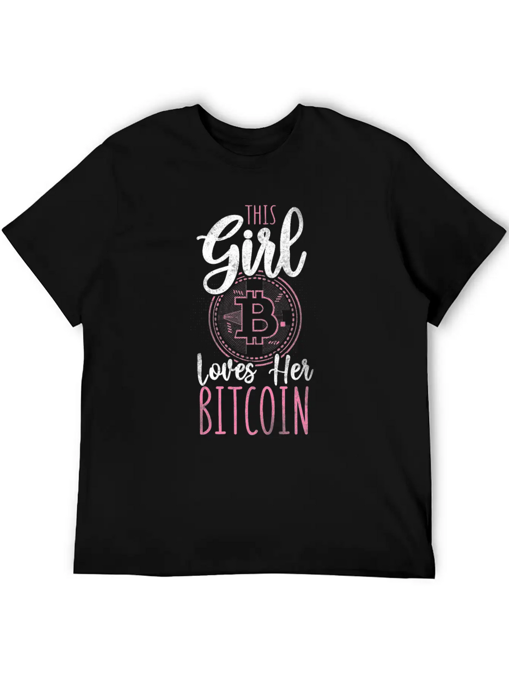Bitcoin Crypto Girl Stylish Everyday T-Shirt – Unisex Basic Cotton Tee