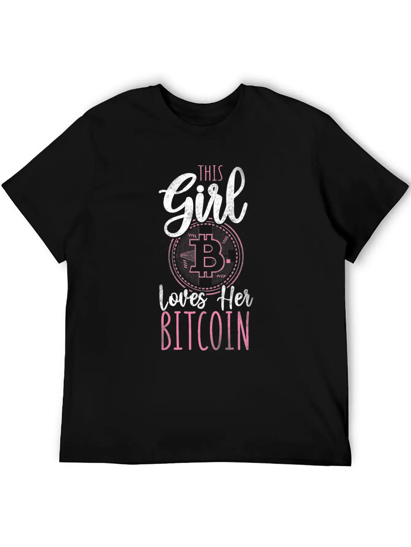 Bitcoin Crypto Girl Stylish Everyday T-Shirt – Unisex Basic Cotton Tee