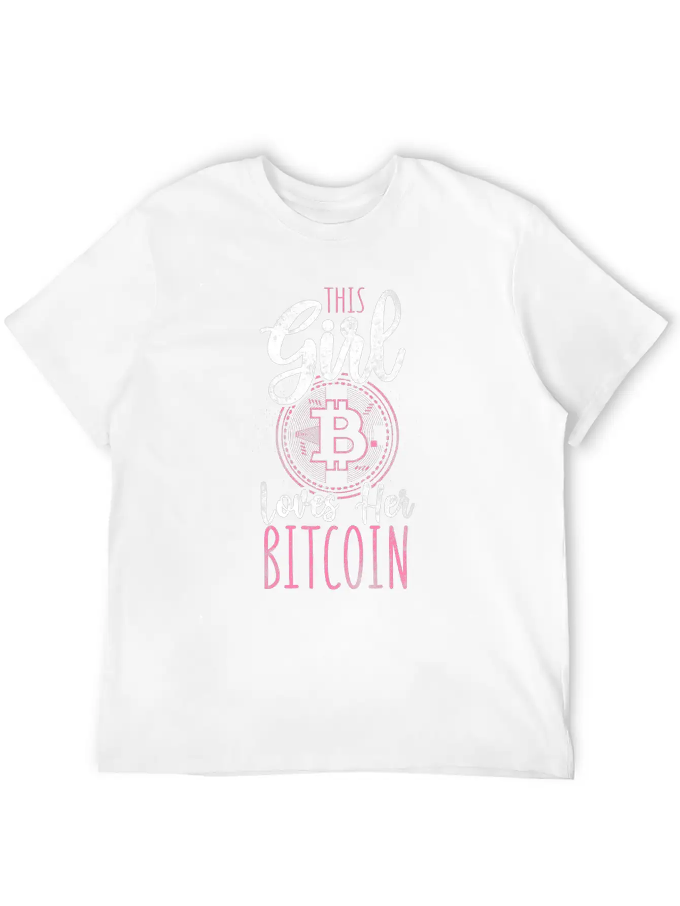 Bitcoin Crypto Girl Stylish Everyday T-Shirt – Unisex Basic Cotton Tee