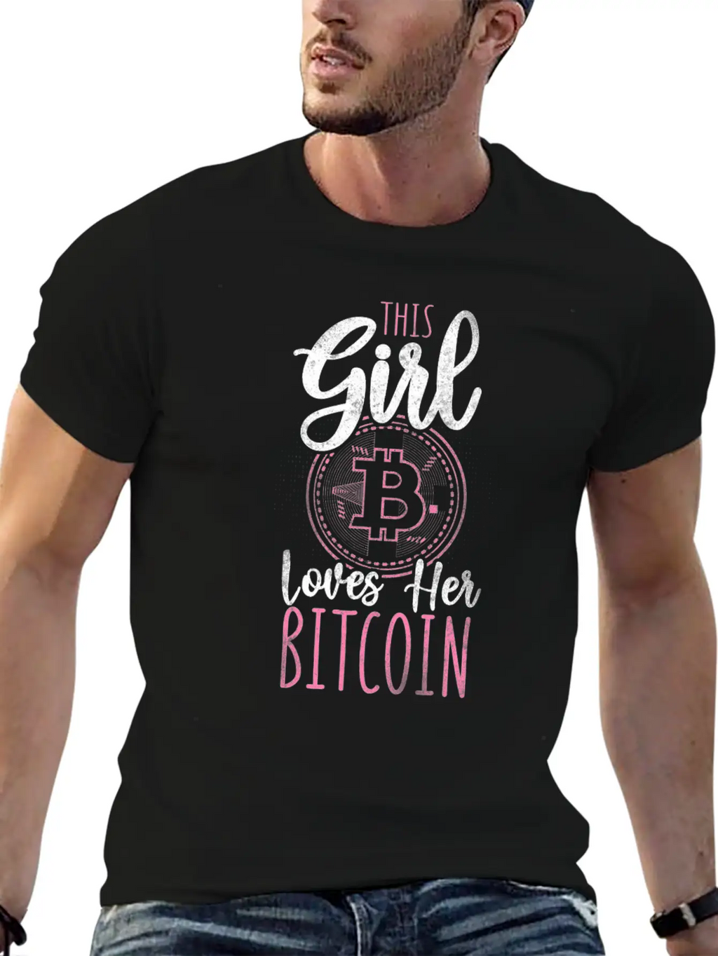 Bitcoin Crypto Girl Stylish Everyday T-Shirt – Unisex Basic Cotton Tee