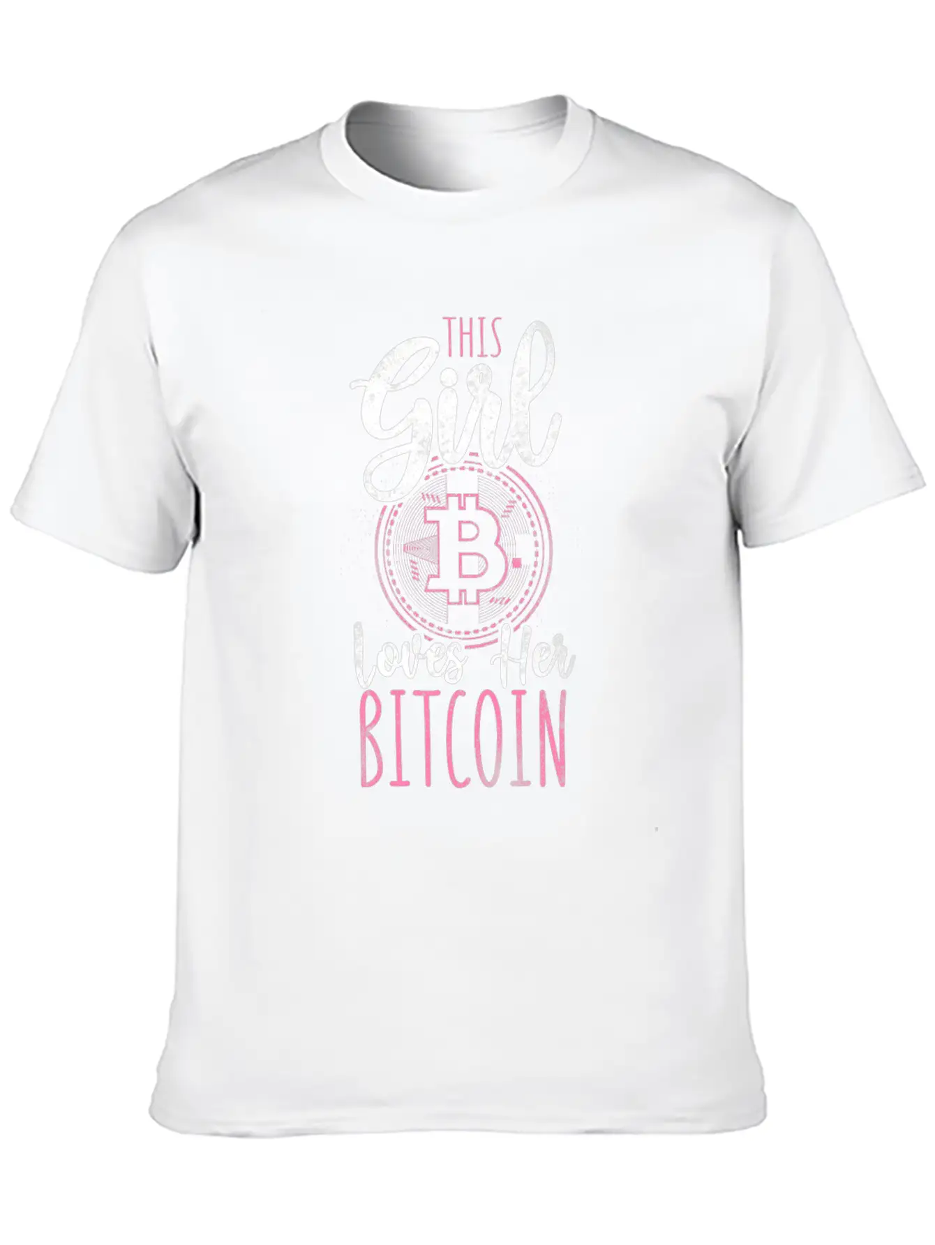 Bitcoin Crypto Girl Stylish Everyday T-Shirt – Unisex Basic Cotton Tee