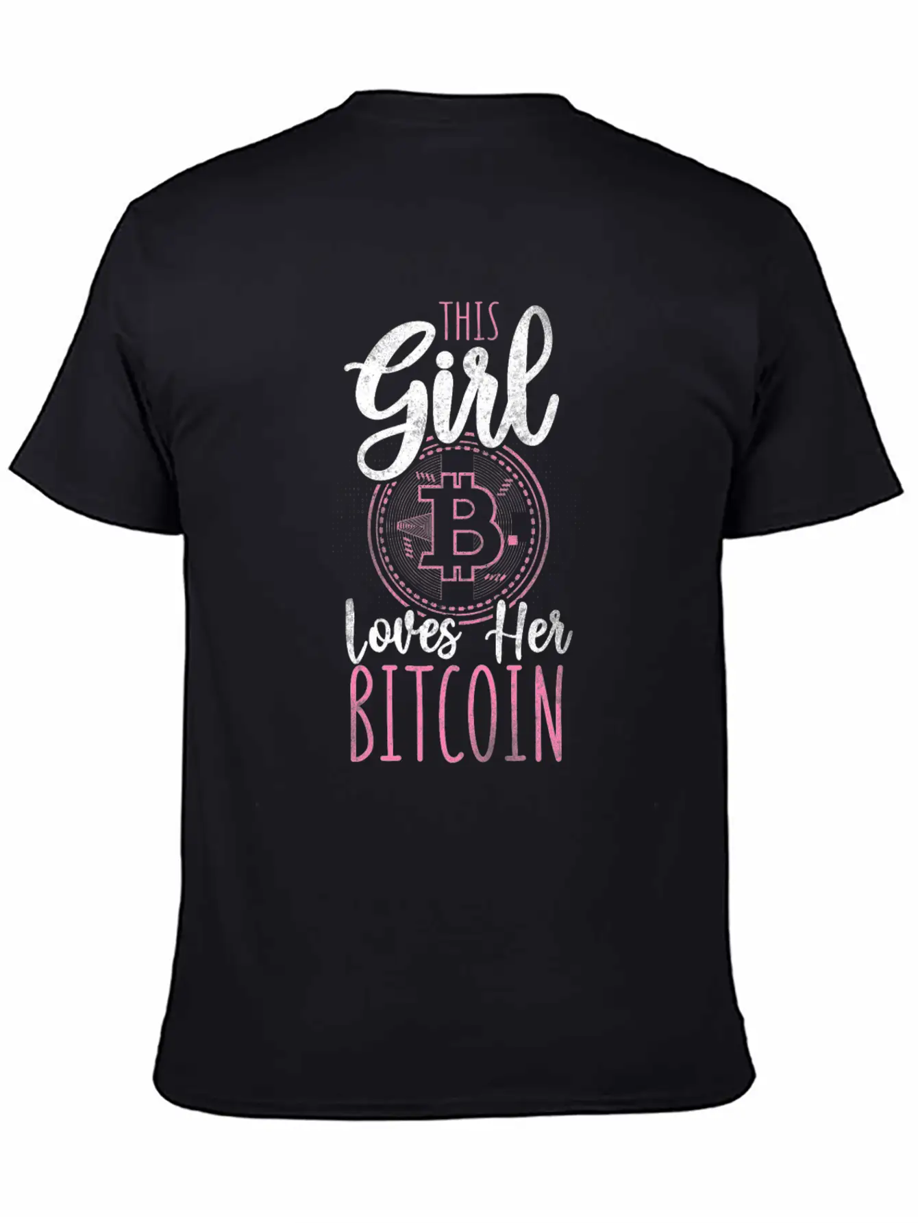 Bitcoin Crypto Girl Stylish Everyday T-Shirt – Unisex Basic Cotton Tee