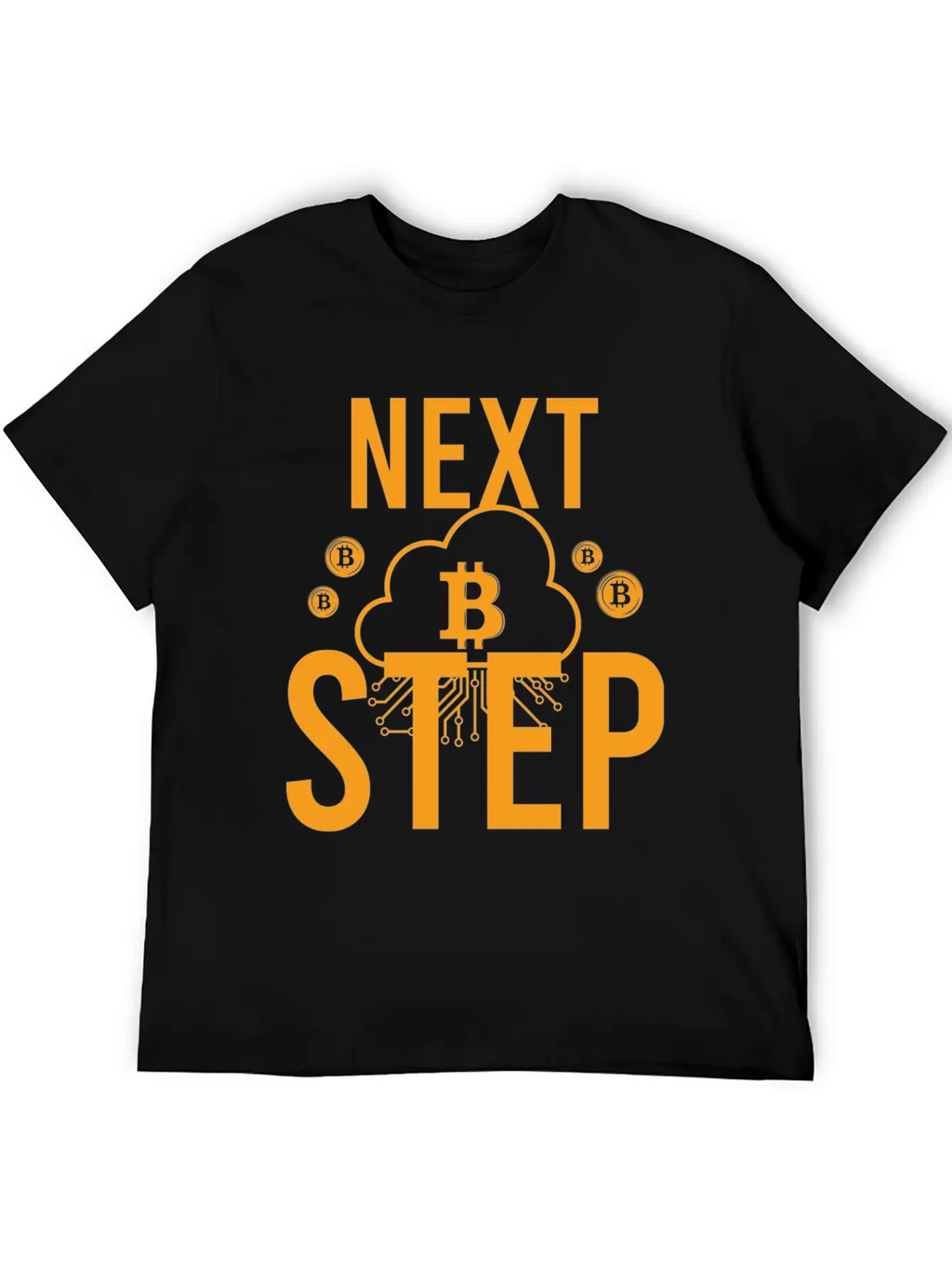 Bitcoin Crypto Next Step Unisex Short Sleeve Soft Cotton T-Shirt – Casual Everyday Wear