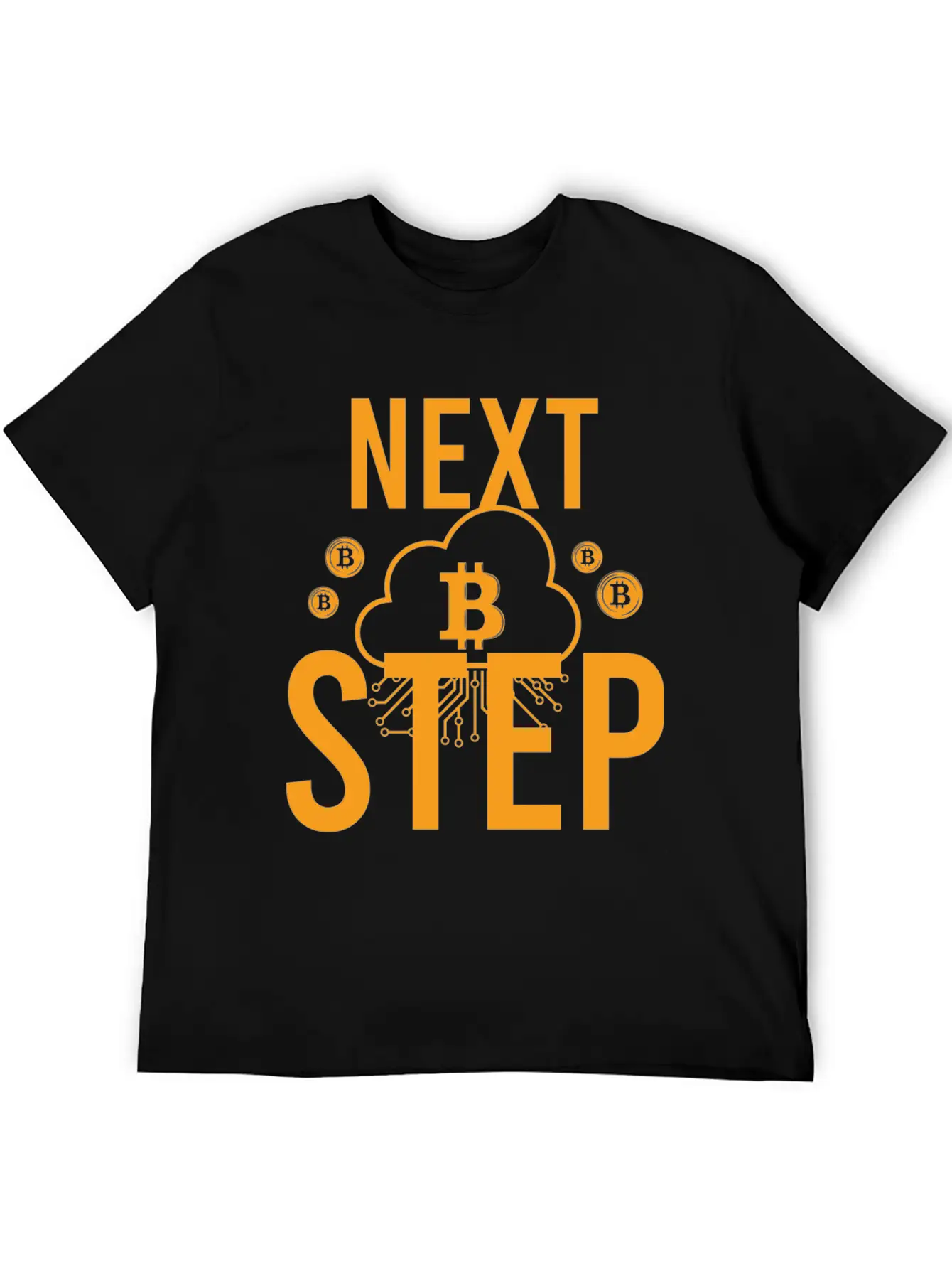Bitcoin Crypto Next Step Unisex Short Sleeve Soft Cotton T-Shirt – Casual Everyday Wear