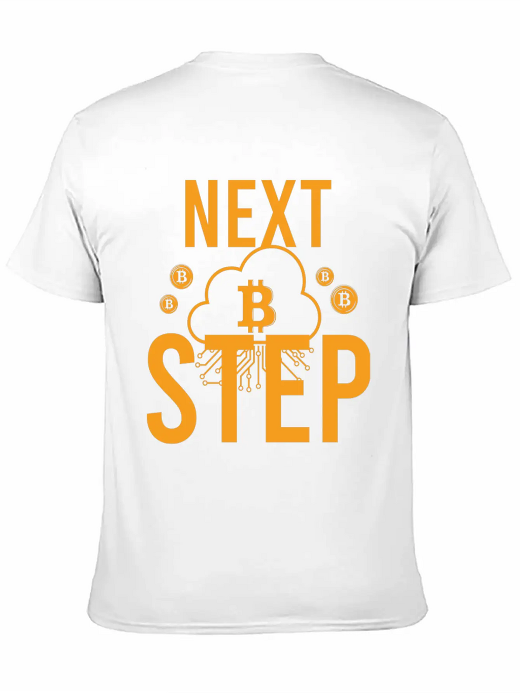 Bitcoin Crypto Next Step Unisex Short Sleeve Soft Cotton T-Shirt – Casual Everyday Wear