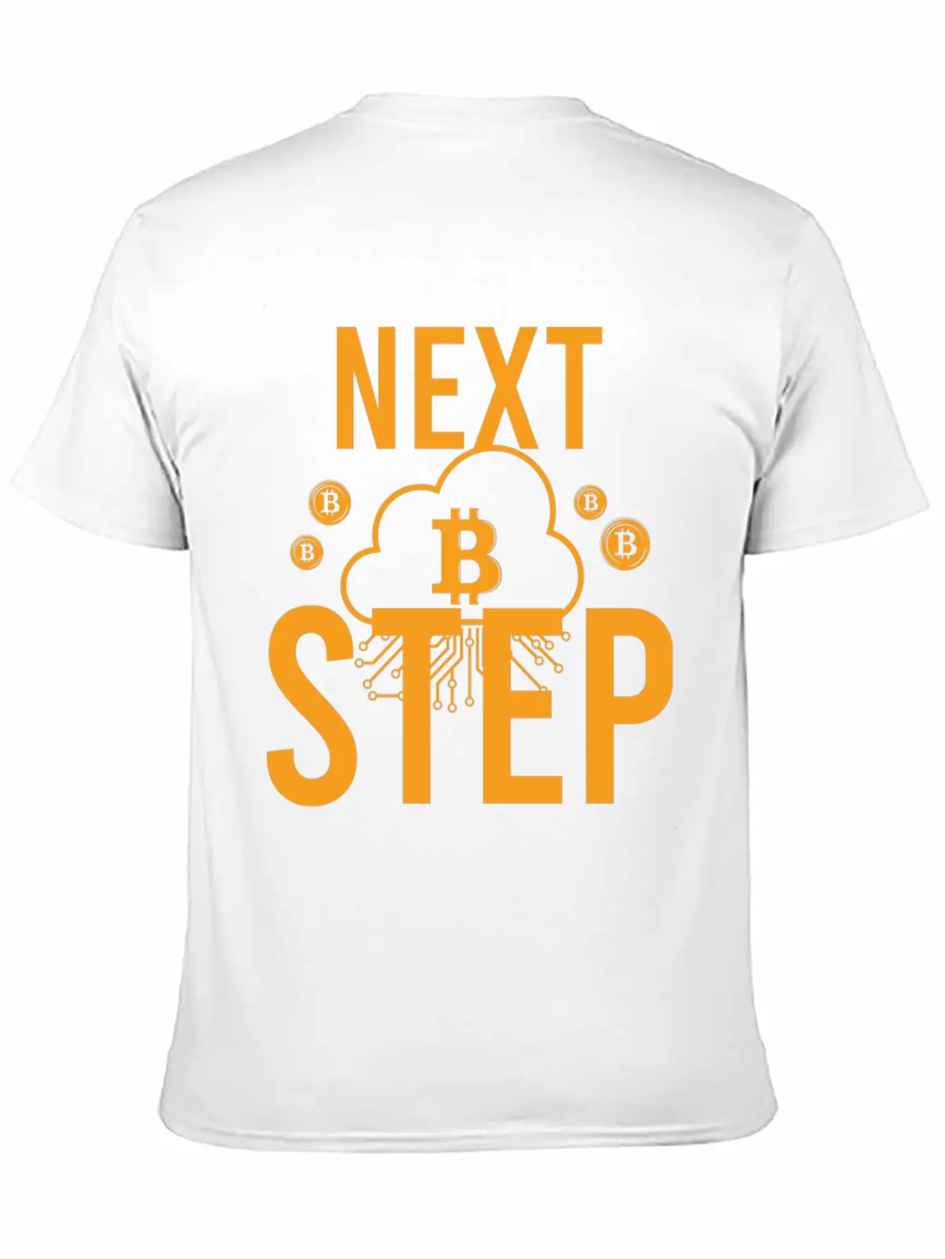 Bitcoin Crypto Next Step Unisex Short Sleeve Soft Cotton T-Shirt – Casual Everyday Wear