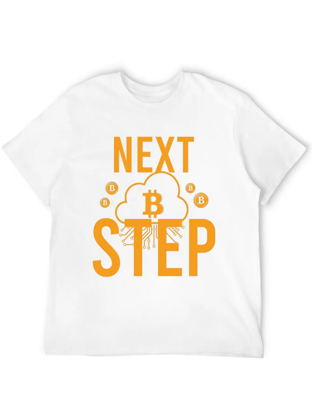 Bitcoin Crypto Next Step Unisex Short Sleeve Soft Cotton T-Shirt – Casual Everyday Wear