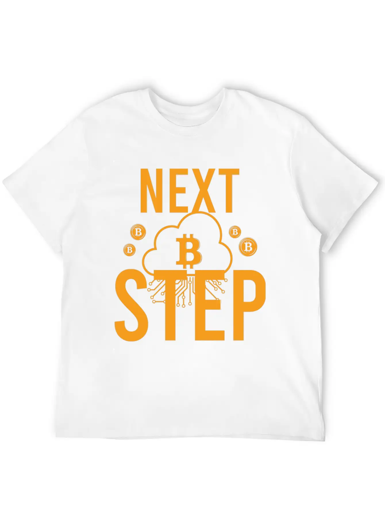 Bitcoin Crypto Next Step Unisex Short Sleeve Soft Cotton T-Shirt – Casual Everyday Wear