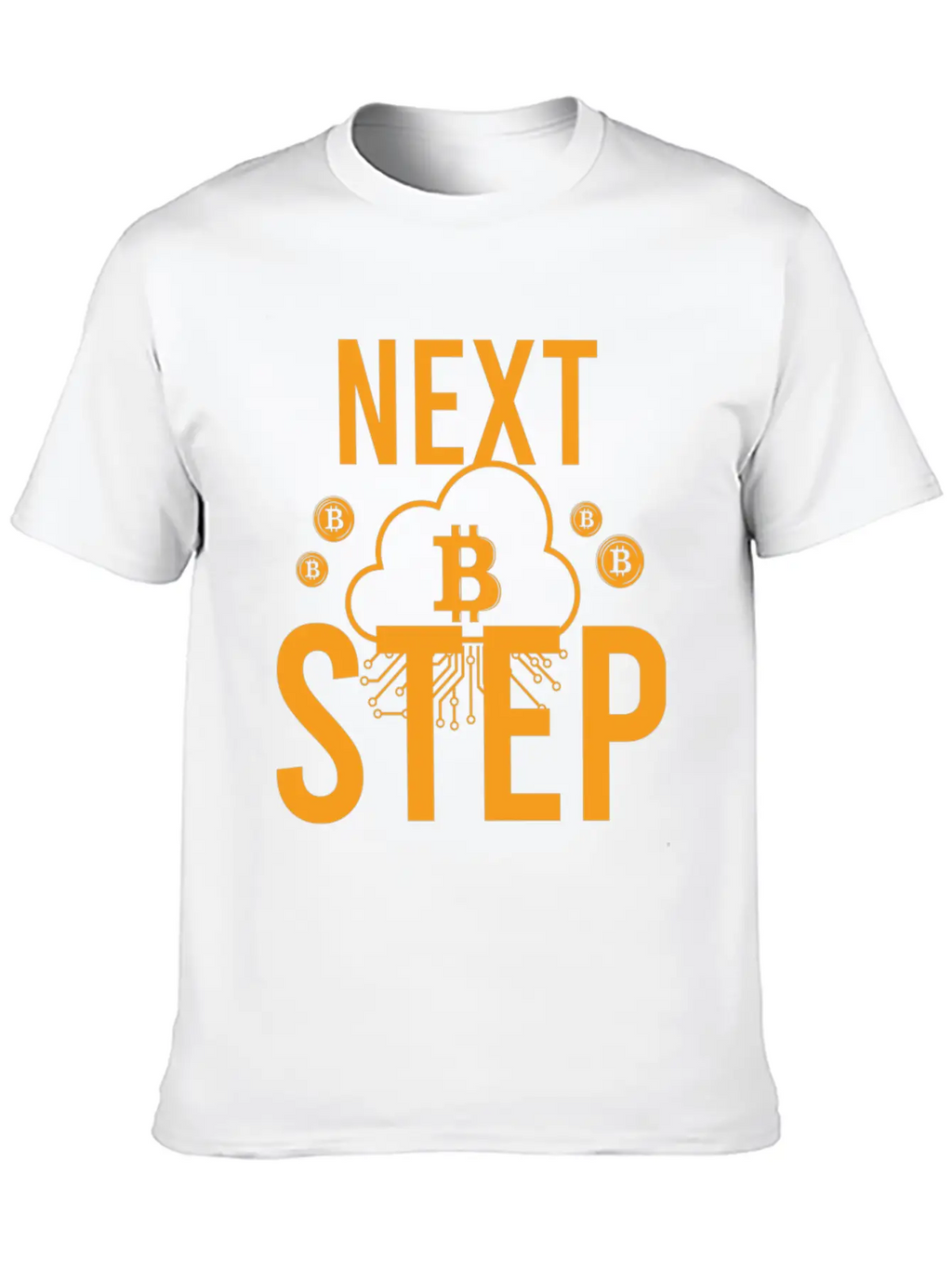 Bitcoin Crypto Next Step Unisex Short Sleeve Soft Cotton T-Shirt – Casual Everyday Wear
