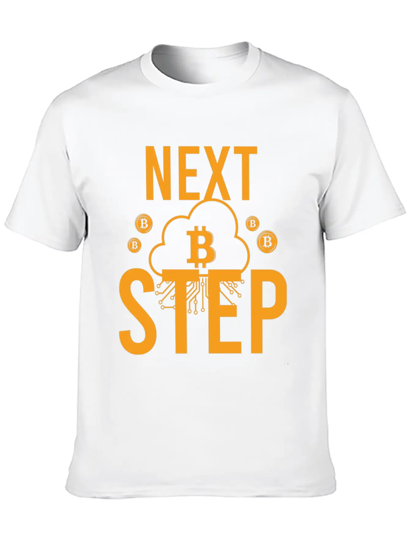 Bitcoin Crypto Next Step Unisex Short Sleeve Soft Cotton T-Shirt – Casual Everyday Wear